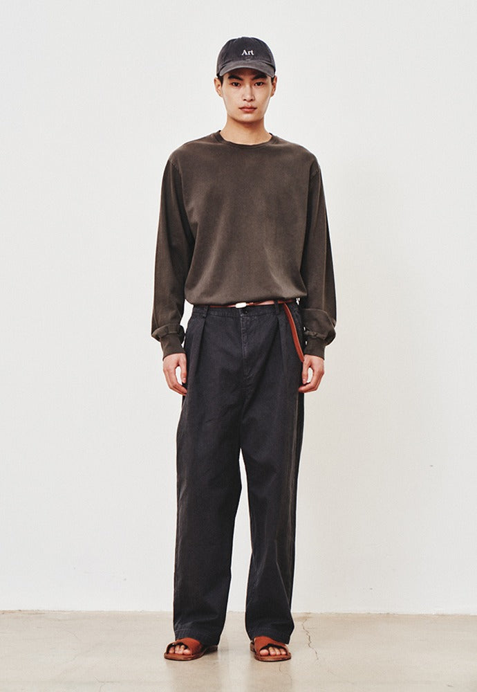 Art if acts - Garment Dyed Long Sleeve (Charcoal) product image 1 | TRAB K-Fashion Australia