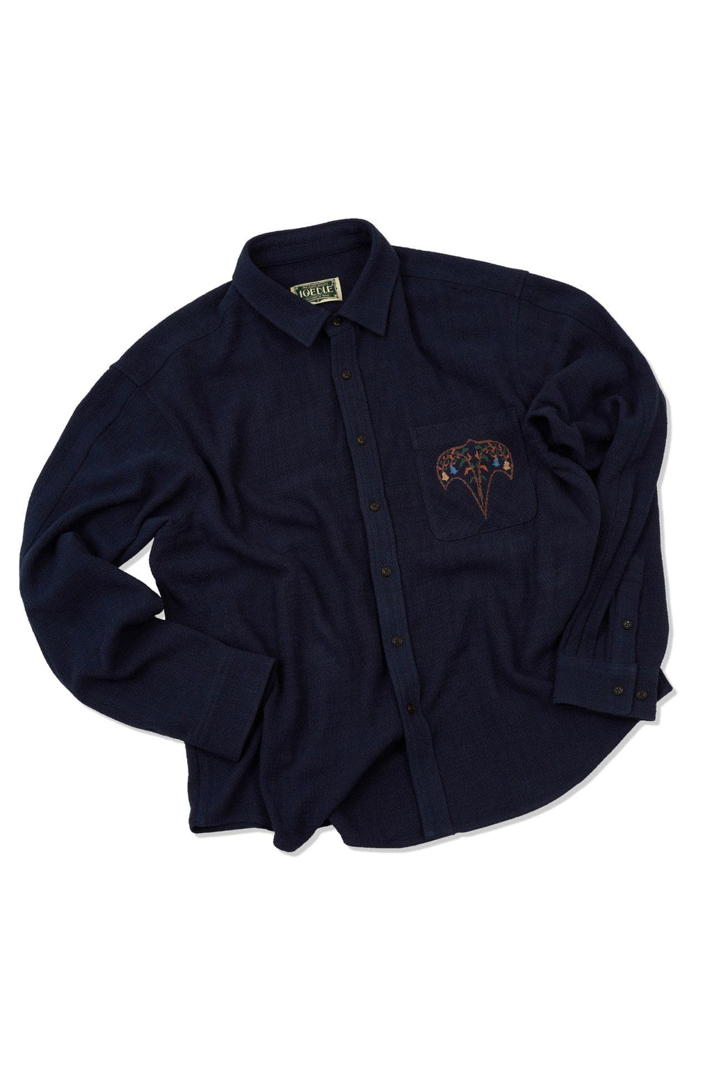 Ioedle - Kite Cross-Stitch Shirt (Navy) product image 1 | TRAB K-Fashion Australia