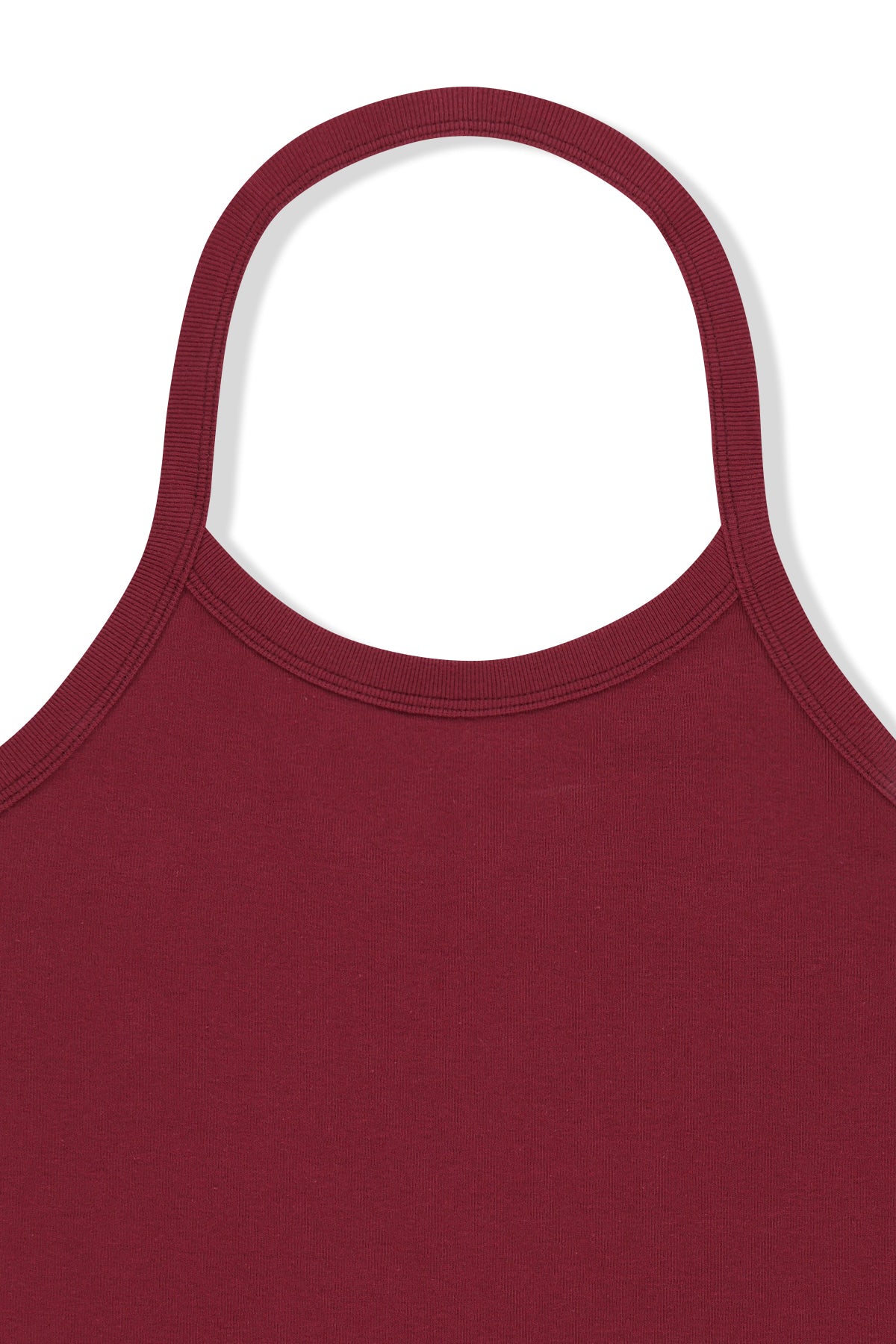 Matin Kim - Label Detail Halter Tank Top (Wine) product image 4 | TRAB K-Fashion Australia