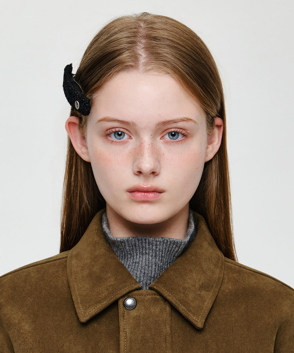 Marithe & Francois Girbaud - Tweed Hair Pin (Black) product image 5 | TRAB K-Fashion Australia
