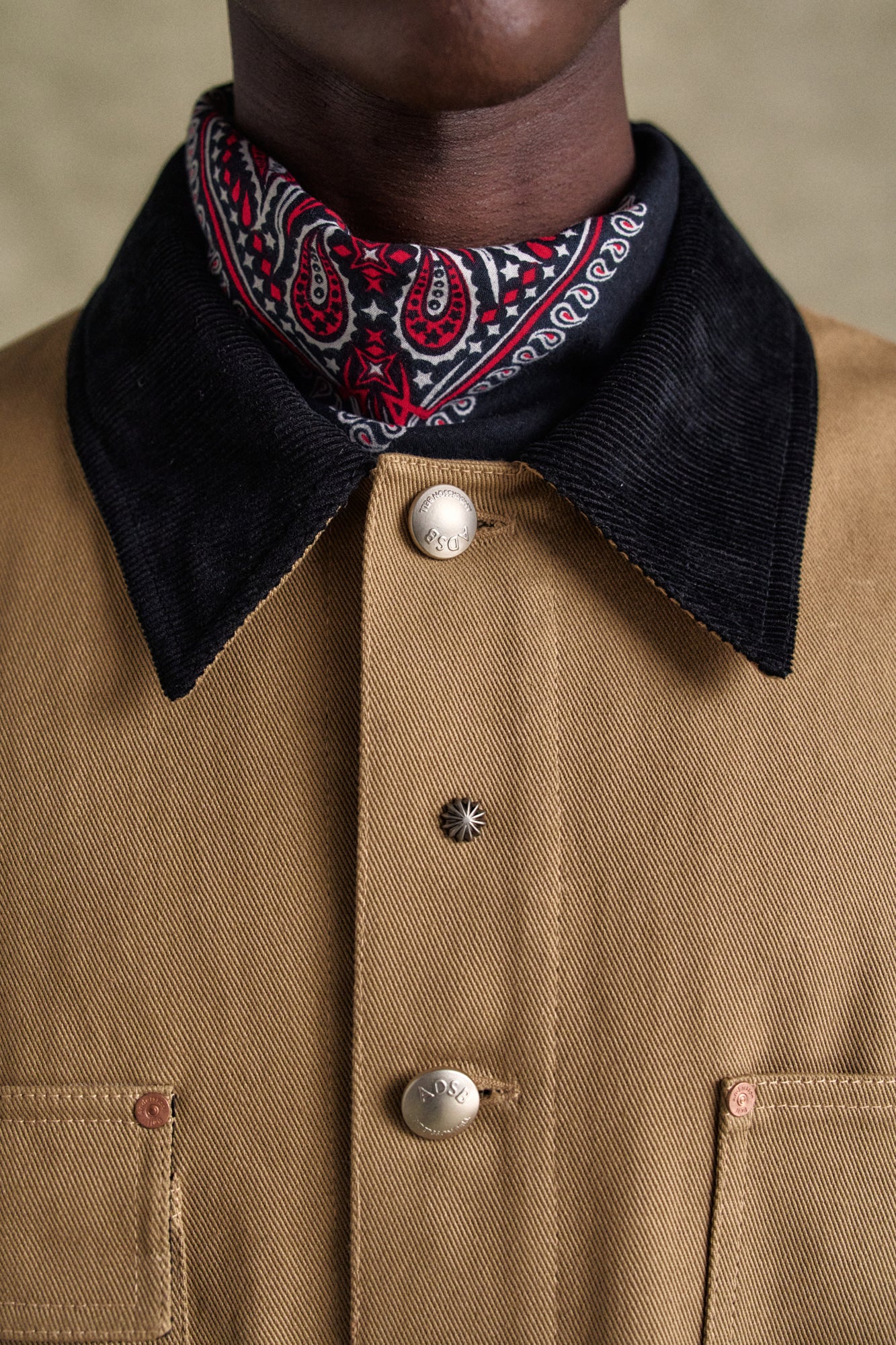 Andersson Bell - Guitar Printed Cotton Jacket (Tan) product image 4 | TRAB K-Fashion Australia