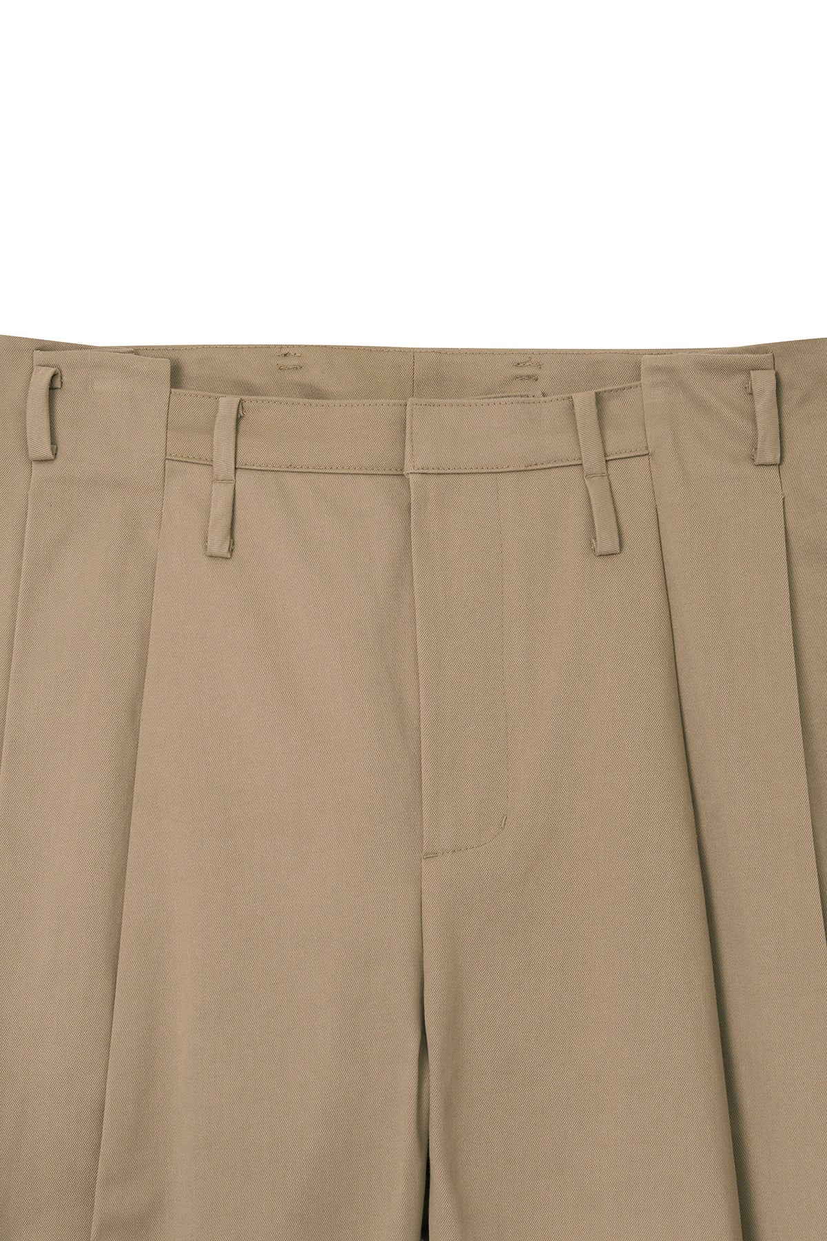 STU - Arch Pleat Cotton Pants (Beige) product image 16 | TRAB K-Fashion Australia