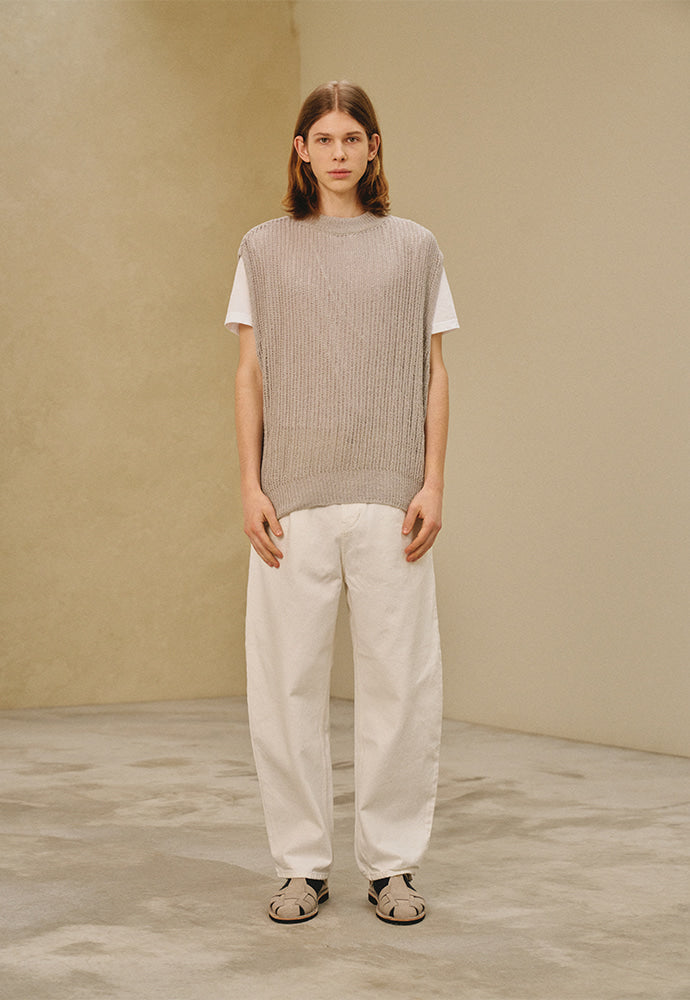 Art if acts - Plain Knit Vest (Light Grey) product image 3 | TRAB K-Fashion Australia