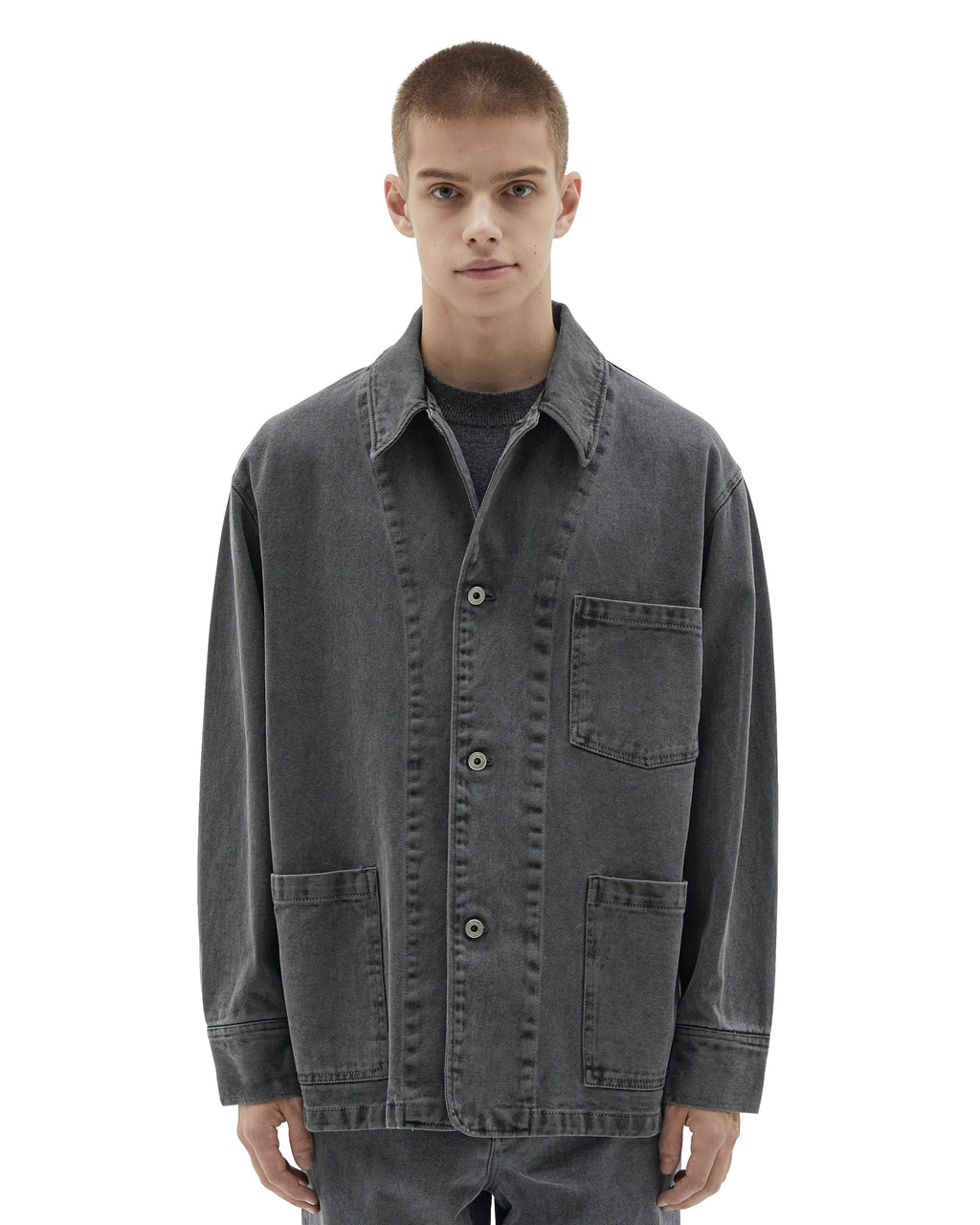 Brownyard - French Work Jacket (Grey) product image 1 | TRAB K-Fashion Australia