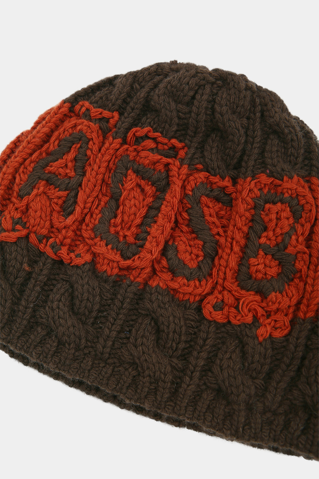 Andersson Bell - Unisex Adsb Cable Cashmere Beanie (brown/orange) (Brown/Orange) product image 6 | TRAB K-Fashion Australia