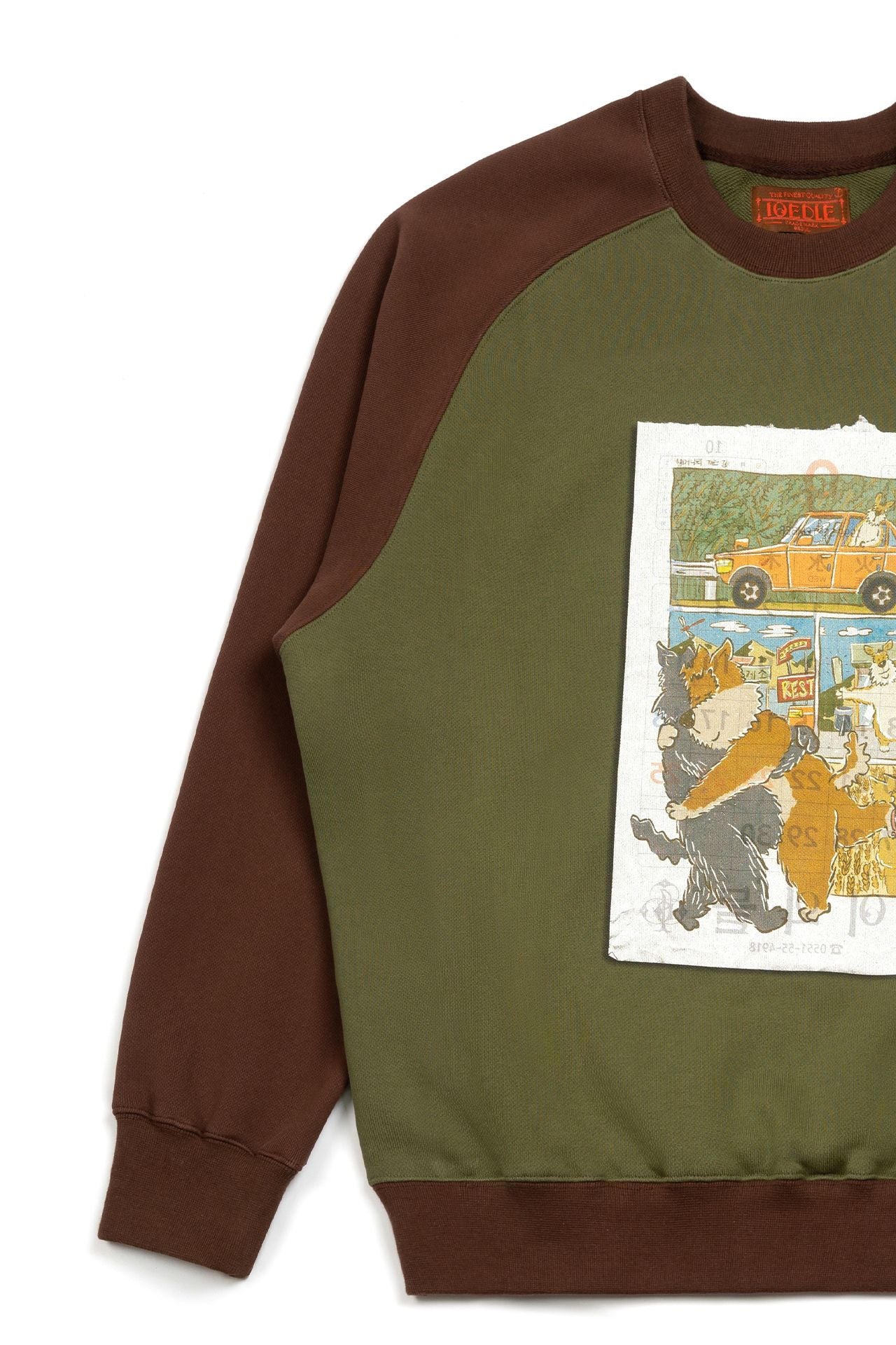 Ioedle - On The Way To Grandma’S House, Sweatshirt (Green) product image 3 | TRAB K-Fashion Australia