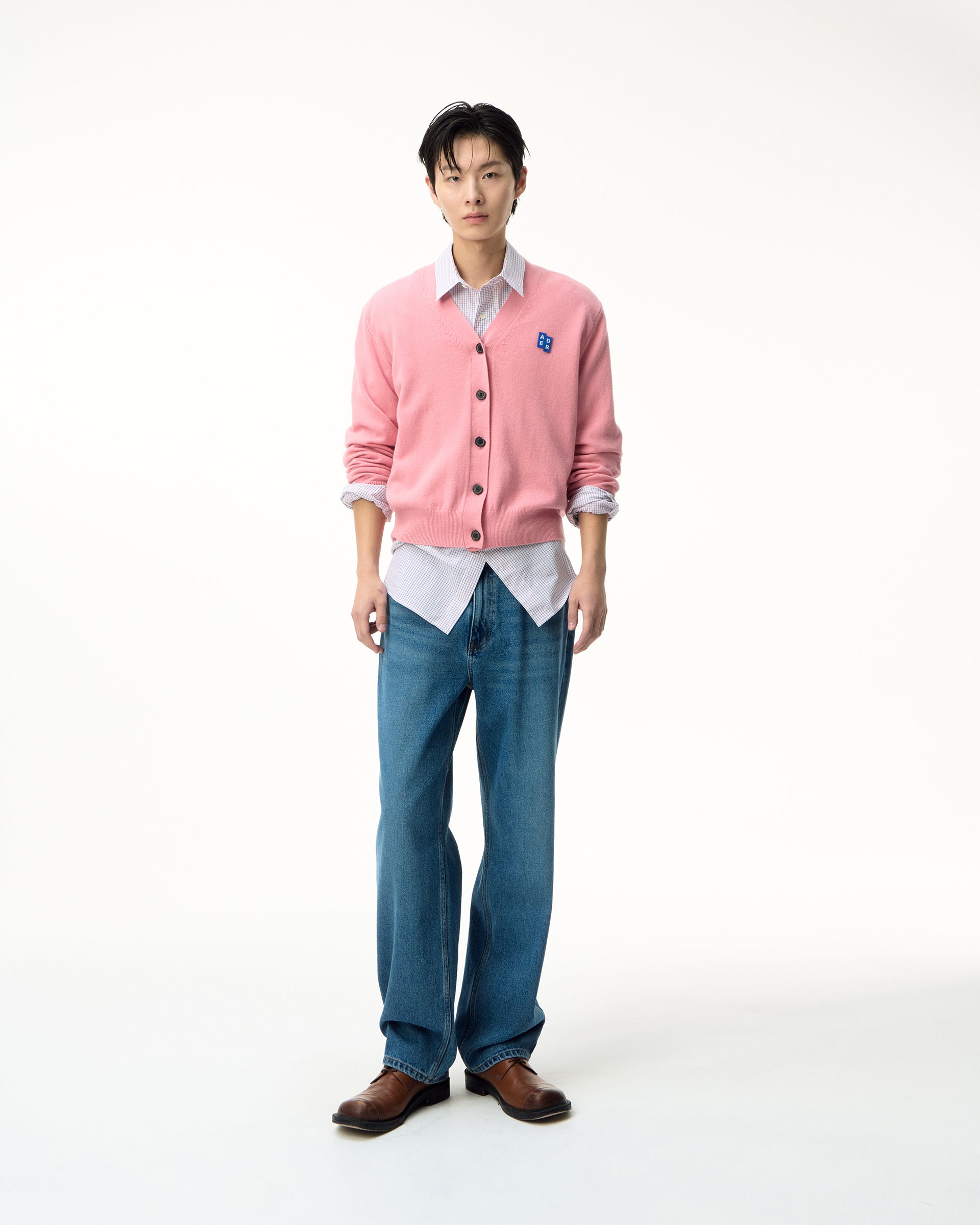 Ader Error - Sig; BL Tag cardigan 01 (Pink) product image 1 | TRAB K-Fashion Australia