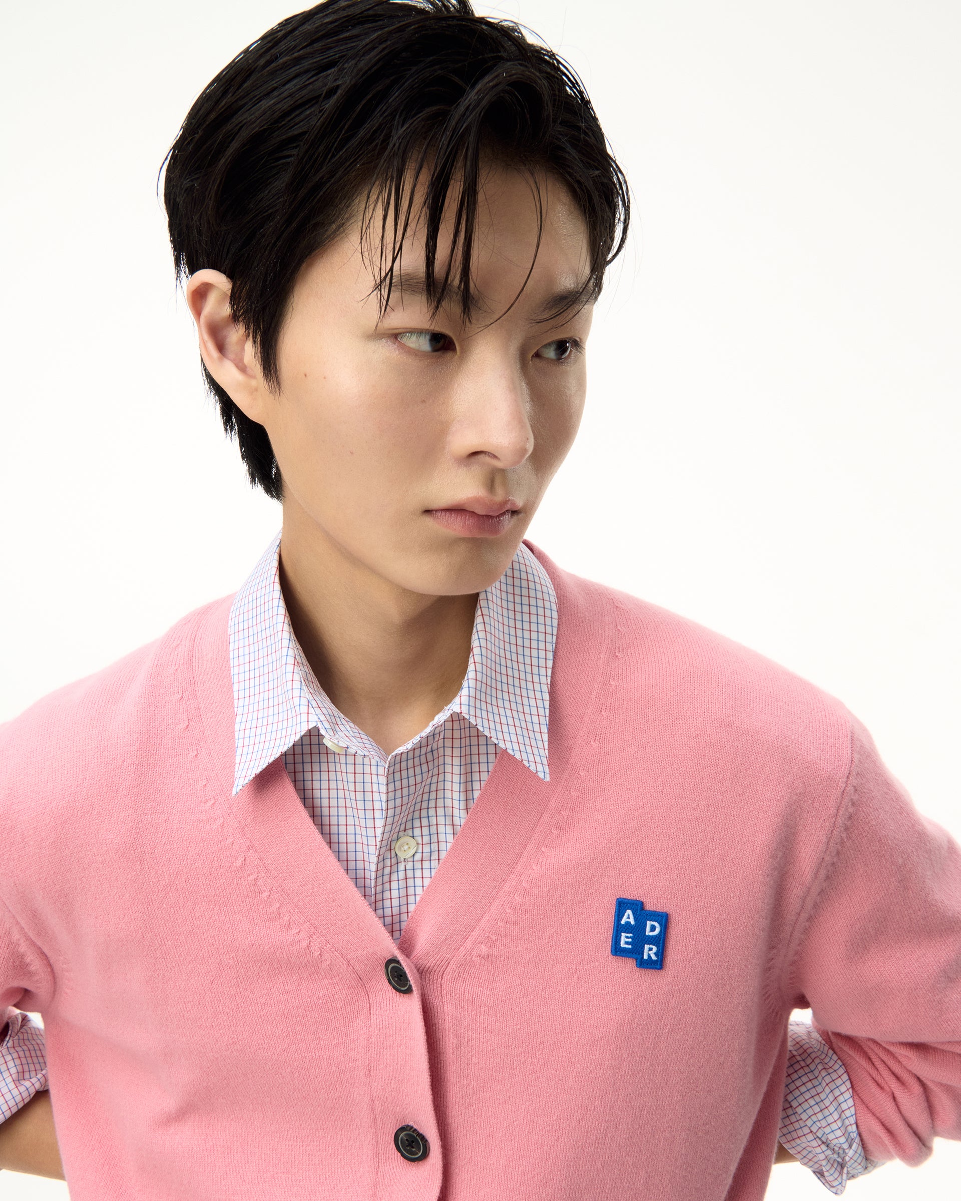 Ader Error - Sig; BL Tag cardigan 01 (Pink) product image 4 | TRAB K-Fashion Australia