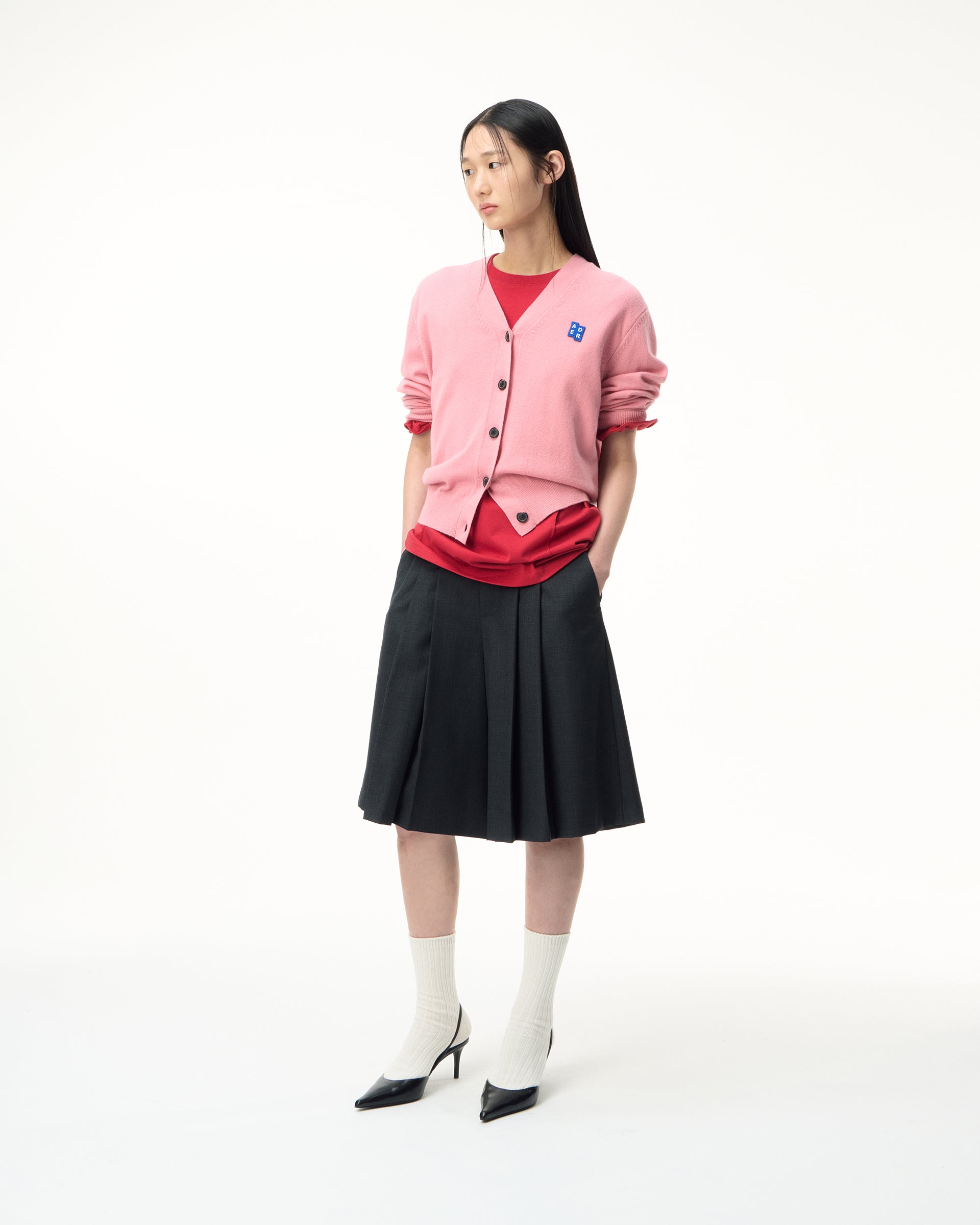 Ader Error - Sig; BL Tag cardigan 01 (Pink) product image 1 | TRAB K-Fashion Australia