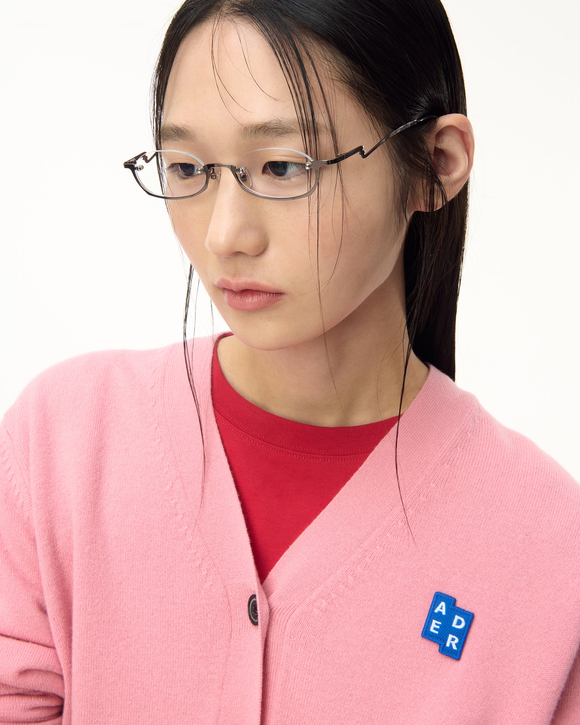 Ader Error - Sig; BL Tag cardigan 01 (Pink) product image 4 | TRAB K-Fashion Australia