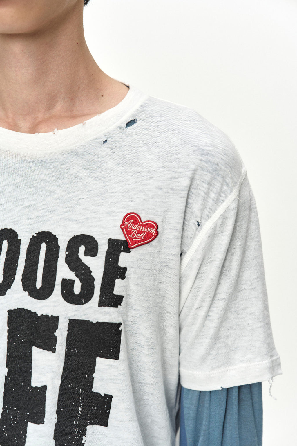 Andersson Bell - (essential) Unisex Choose Life T-Shirt (White) product image 7 | TRAB K-Fashion Australia