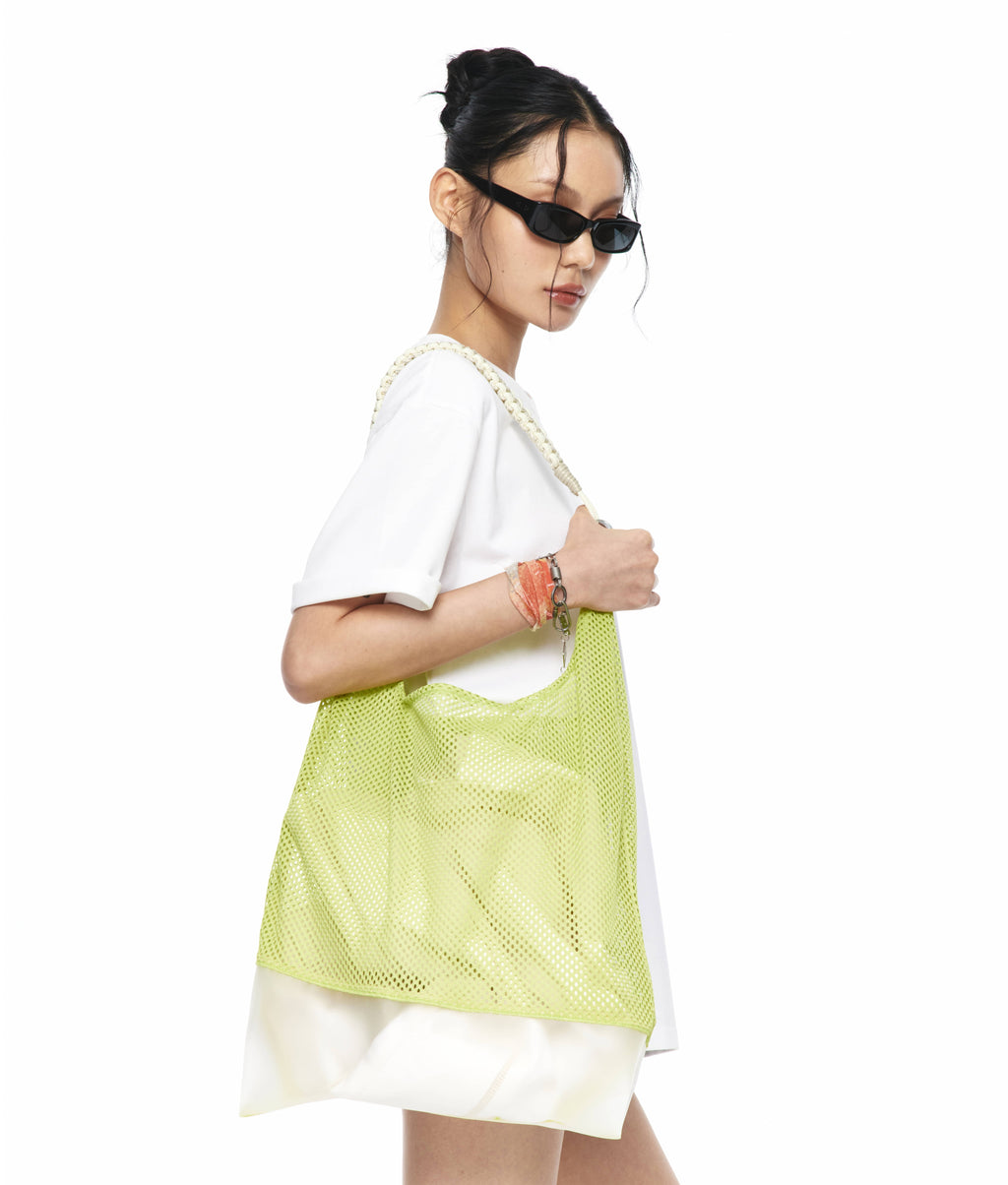 XLIM - Ep.7 01 Synopsis Mesh Bag (Lime) product image 11 | TRAB K-Fashion Australia