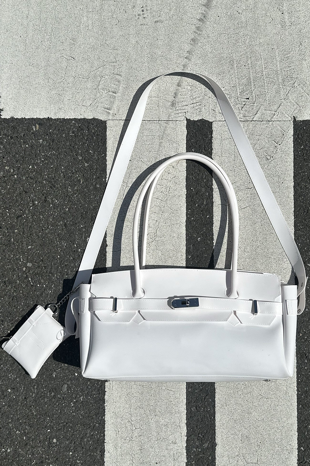 Deinet - [free Card Wallet] Jelly Two-Way Bag (White) product image 7 | TRAB K-Fashion Australia