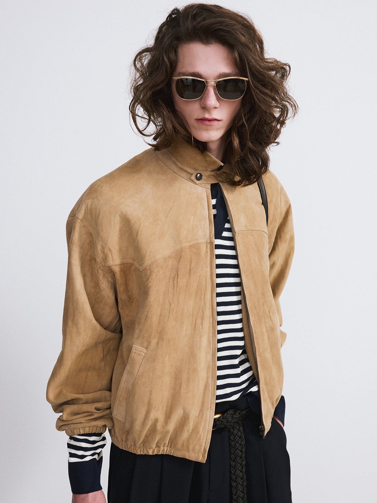 Recto - Suede Harrington Jumper (Desert) product image 3 | TRAB K-Fashion Australia