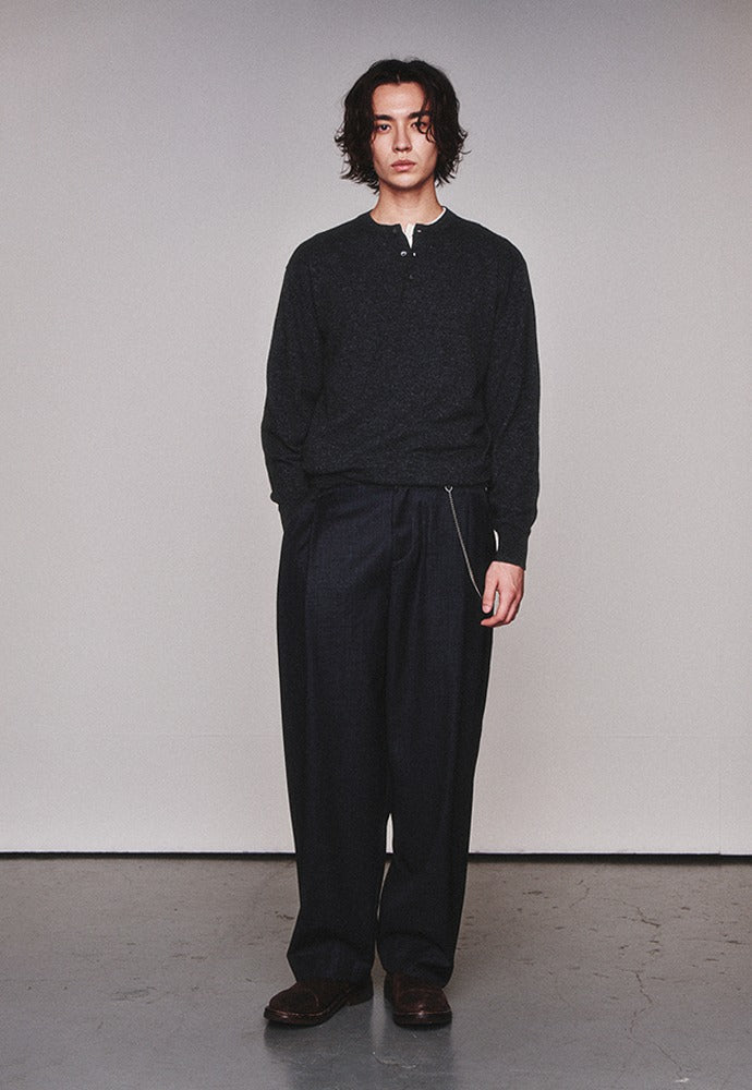 Art if acts - Henley Sweater (Charcoal) product image 1 | TRAB K-Fashion Australia