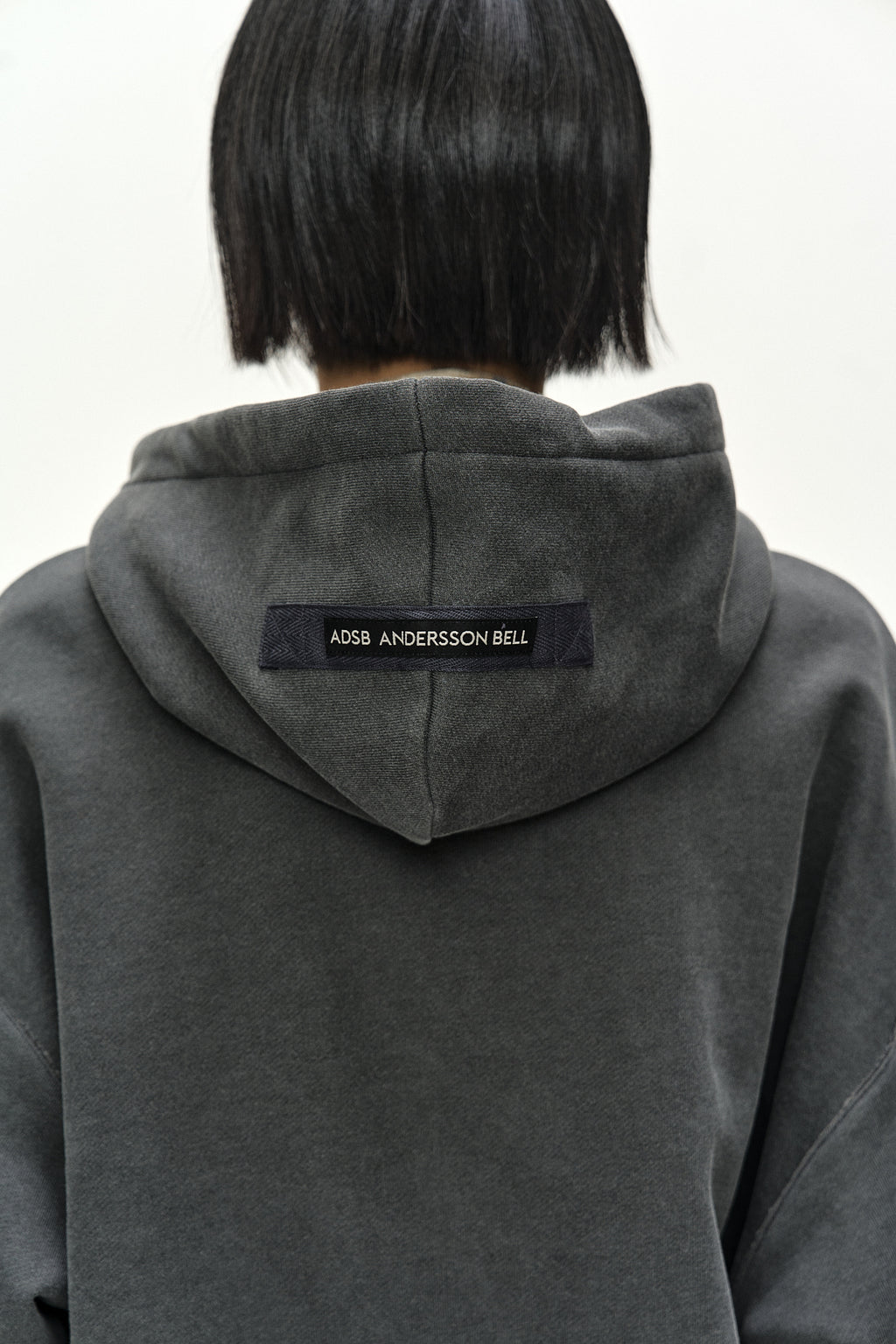 Andersson Bell - Raw-Cut Studded Zip-Up Hoodie (charcoal) (Charcoal) product image 7 | TRAB K-Fashion Australia