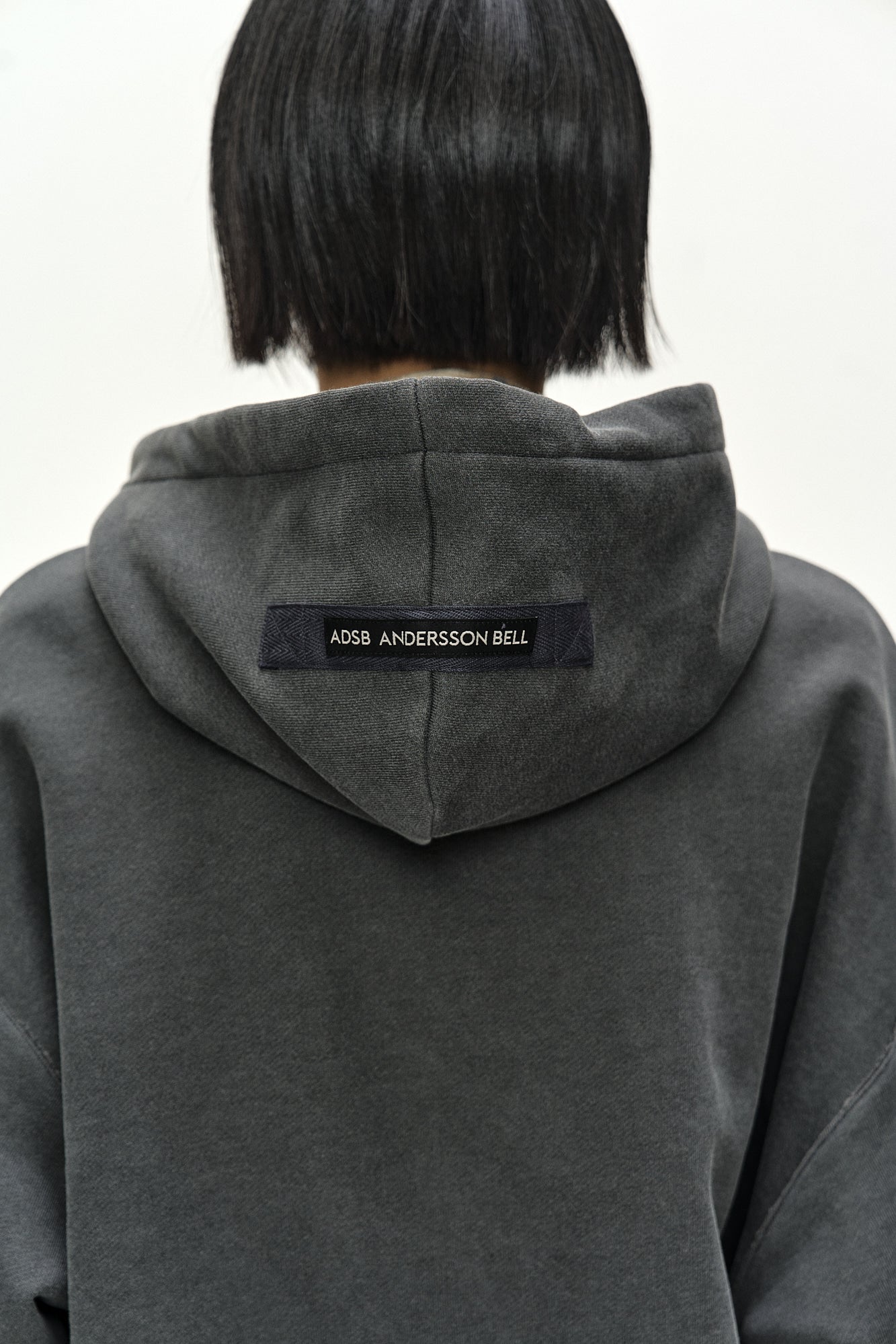 Andersson Bell - Raw-Cut Studded Zip-Up Hoodie (charcoal) (Charcoal) product image 7 | TRAB K-Fashion Australia
