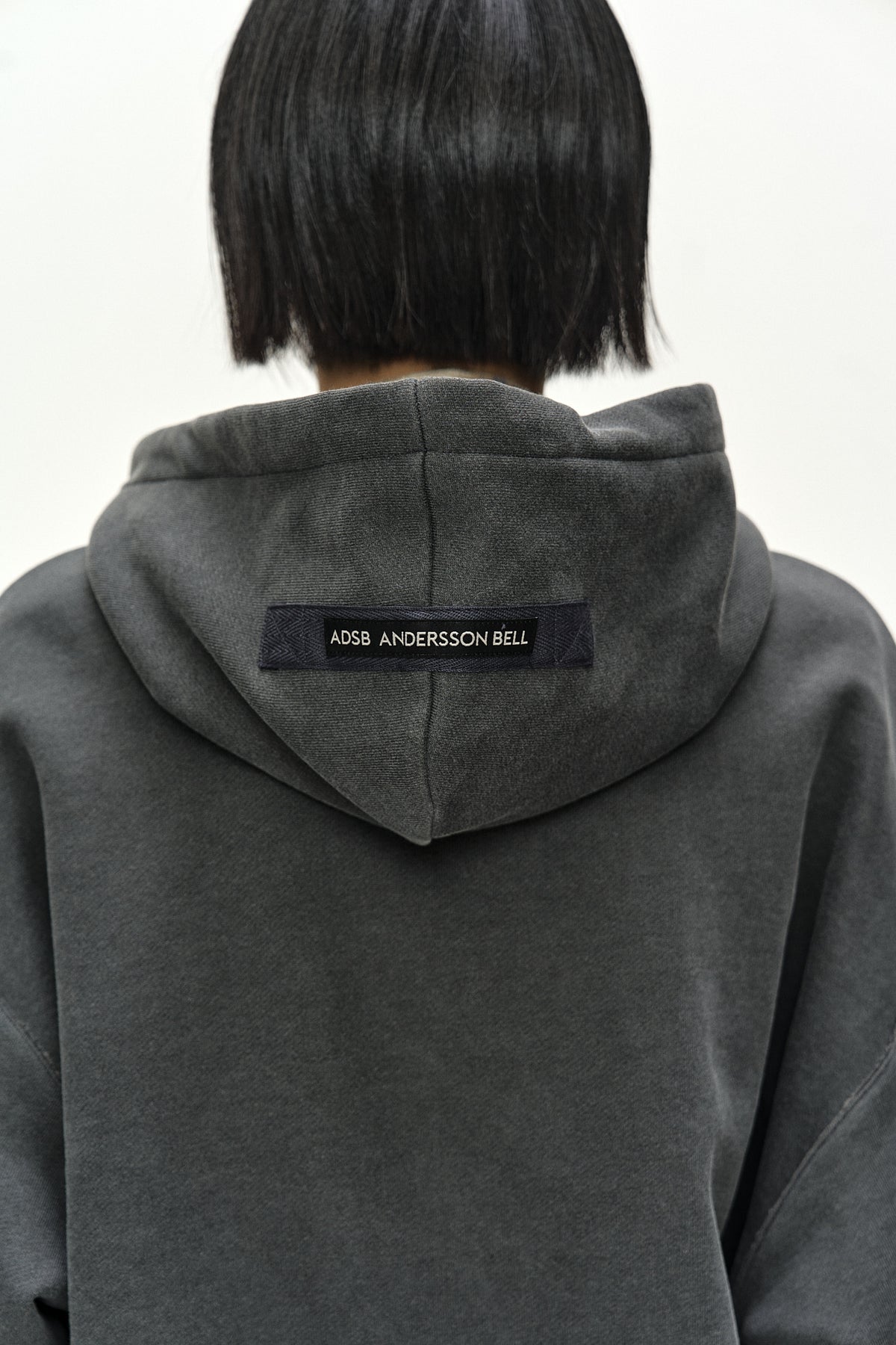 Andersson Bell - Raw-Cut Studded Zip-Up Hoodie (Charcoal) product image 7 | TRAB K-Fashion Australia