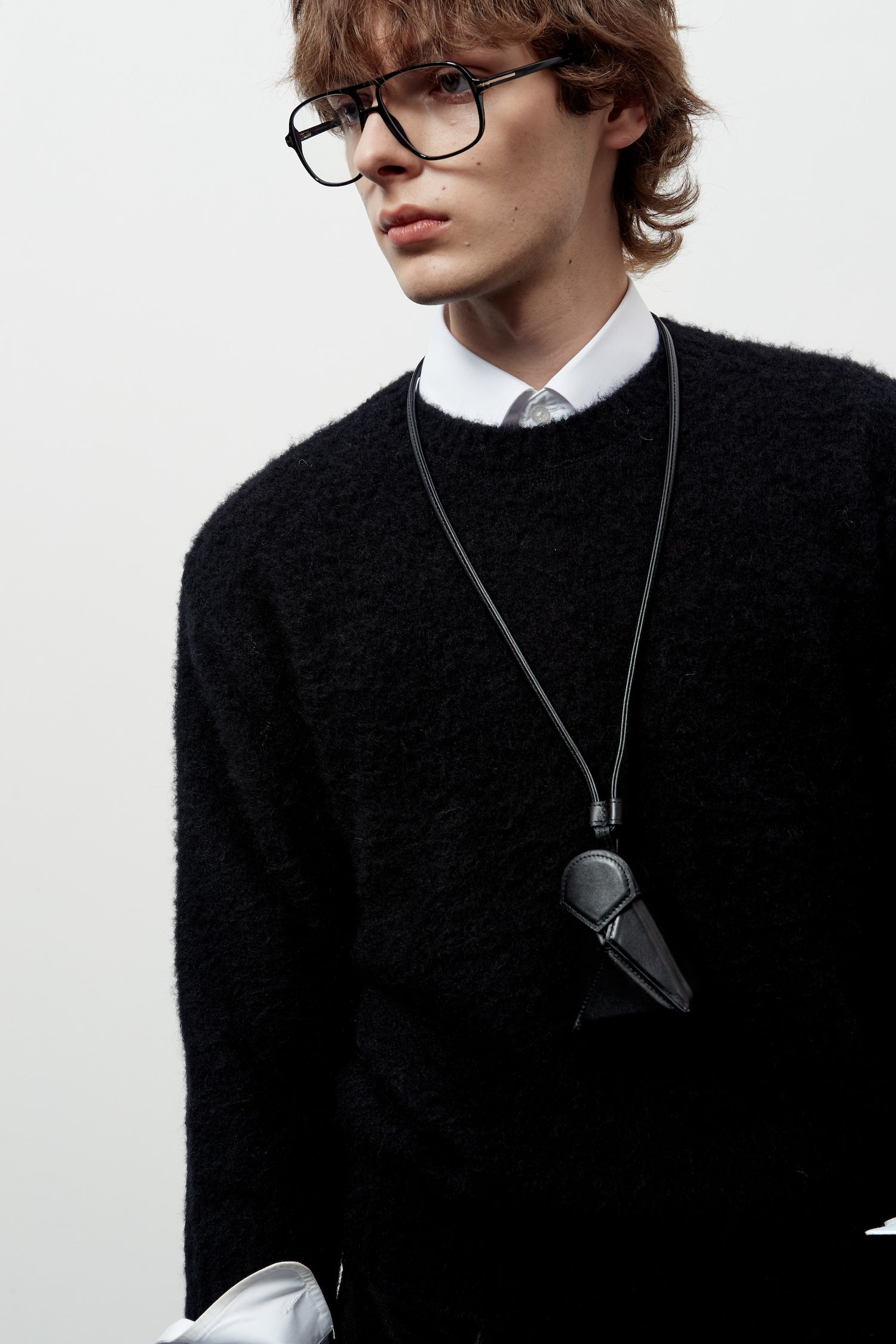 Stu - Boucle Quarter Sleeve Knit (Black) product image 10 | TRAB K-Fashion Australia