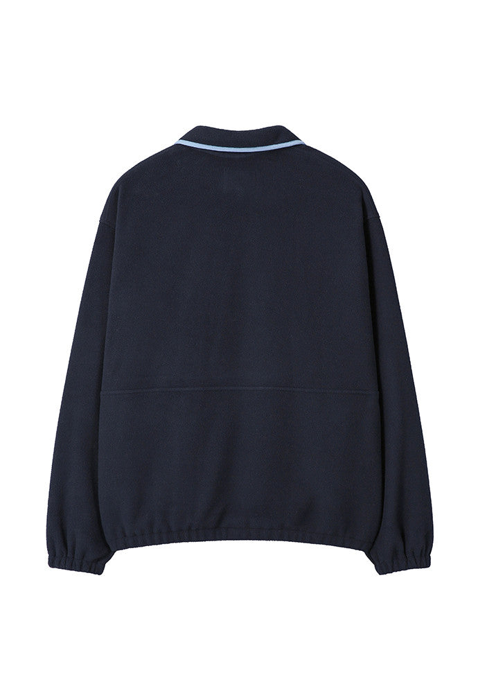 Art if acts - Fleece Half Zip Pullover (Navy) product image 8 | TRAB K-Fashion Australia