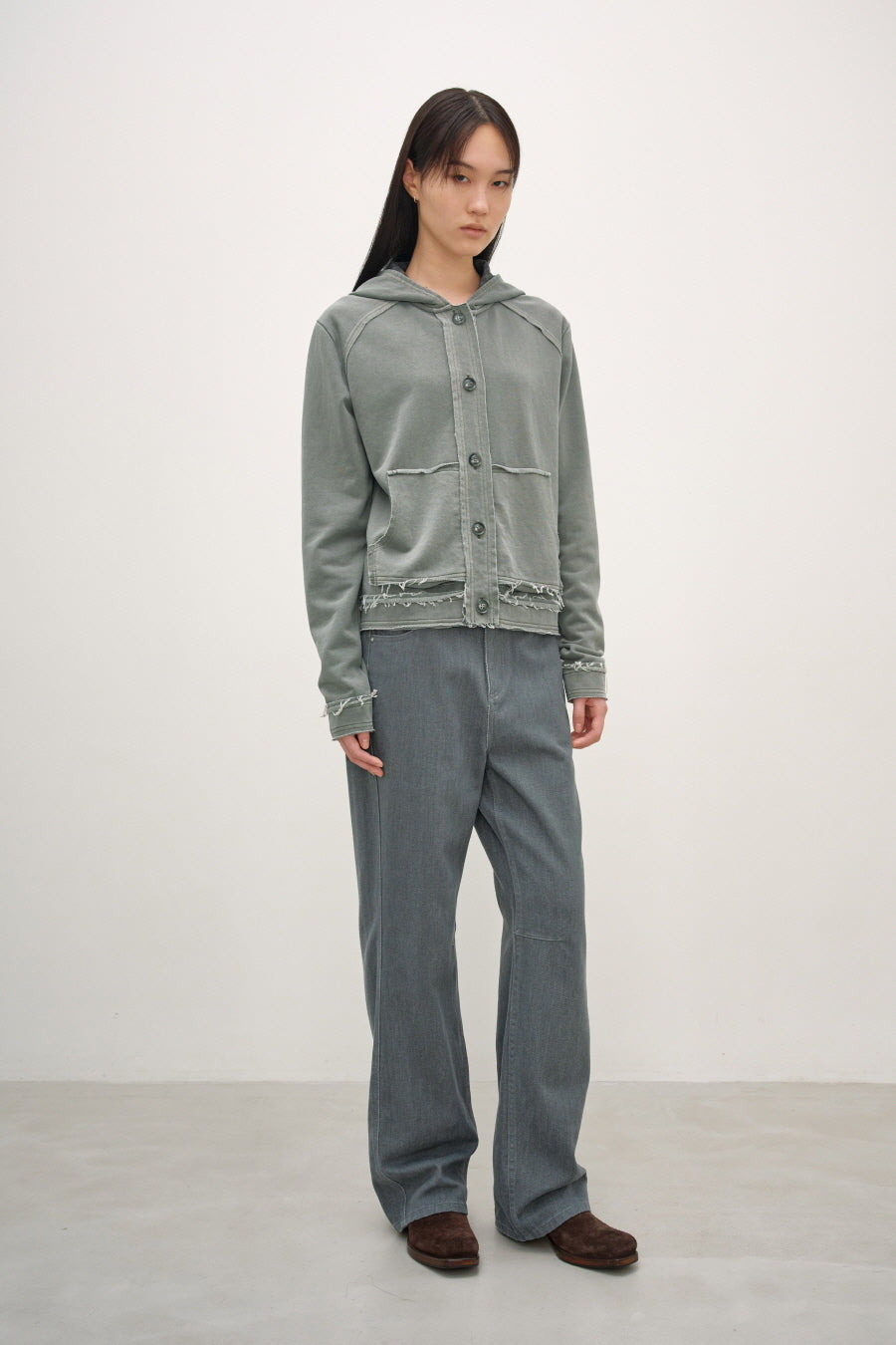 Insilence - Curved Cation Denim (Blue Grey) product image 2 | TRAB K-Fashion Australia