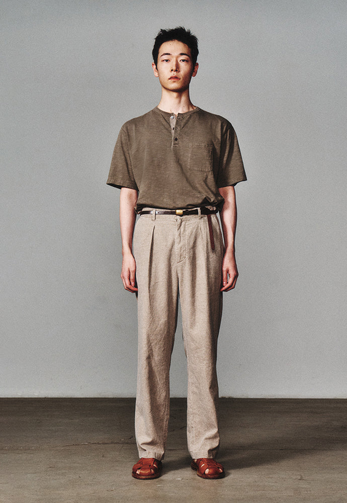 Art if acts - Henley S/S Tee (Mud Brown) product image 2 | TRAB K-Fashion Australia