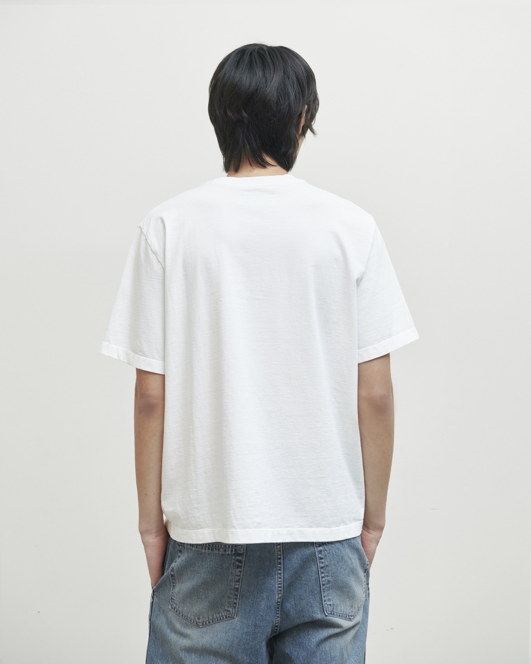 Brownyard - Waist Cut T Shirt (White) product image 3 | TRAB K-Fashion Australia