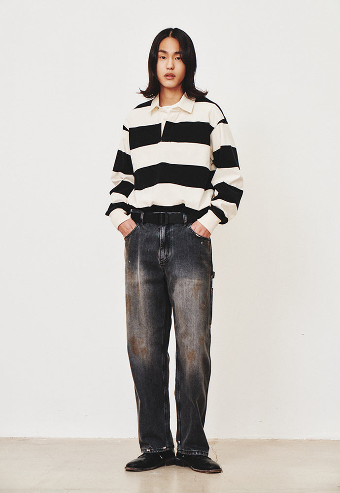 Art if acts - Garment Washed Rugby Tee (Black) product image 4 | TRAB K-Fashion Australia