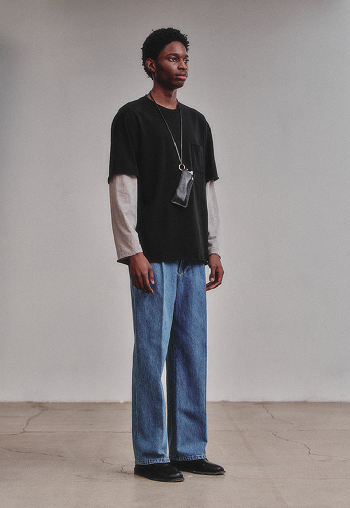 Art if acts - Layered Long Sleeve (Black/Cliff) product image 4 | TRAB K-Fashion Australia