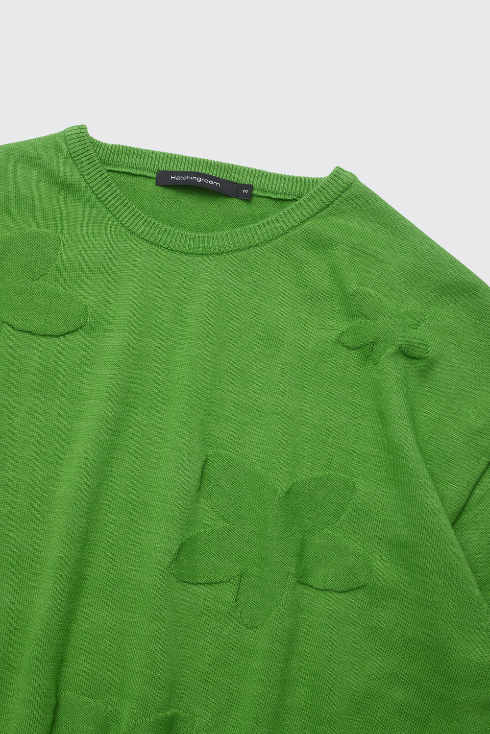 Hatchingroom - Floral Jacquard Knit V2 (Green) product image 3 | TRAB K-Fashion Australia