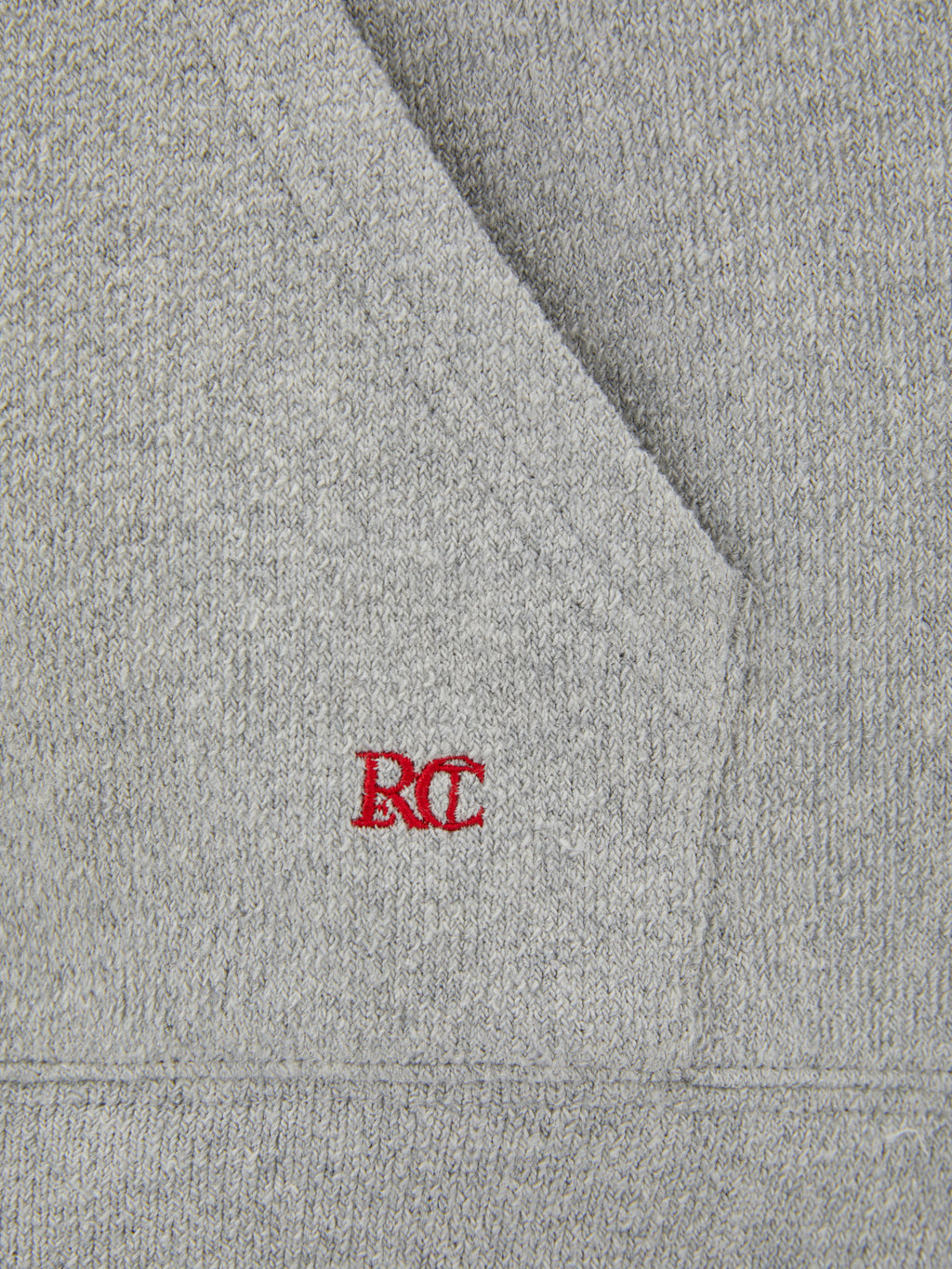 Recto - Rc Embroidered Hoodie (Melange Grey) product image 4 | TRAB K-Fashion Australia
