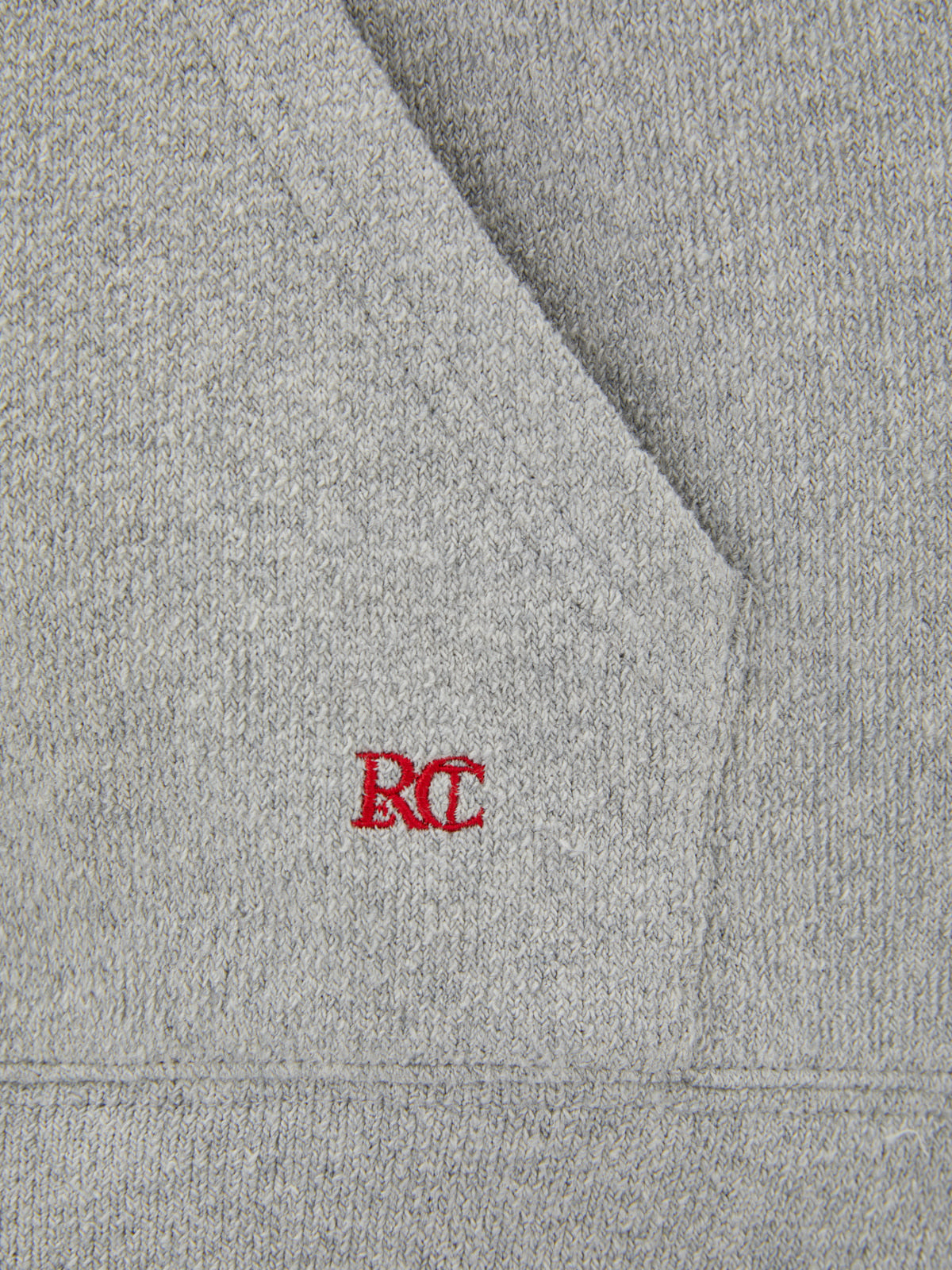 Recto - Rc Embroidered Hoodie (Melange Grey) product image 4 | TRAB K-Fashion Australia