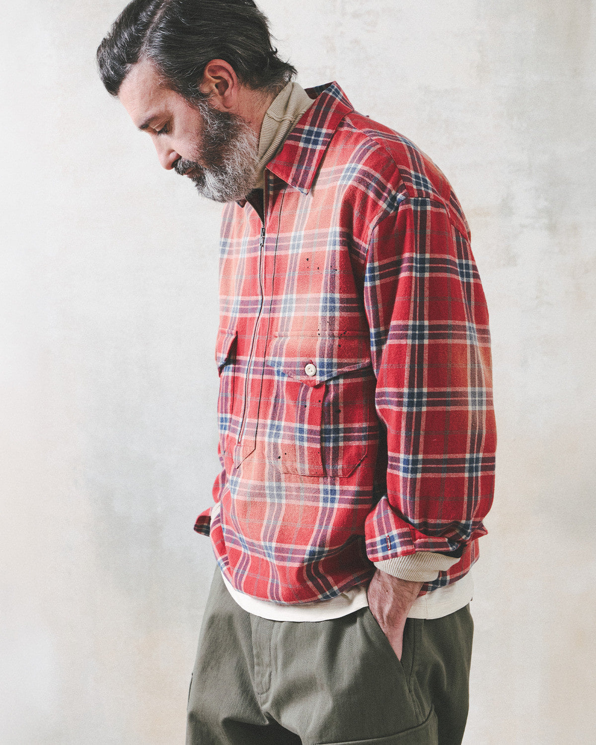 Eastlogue - Scout Pullover Shirts (Orange & Blue Check) product image 4 | TRAB K-Fashion Australia