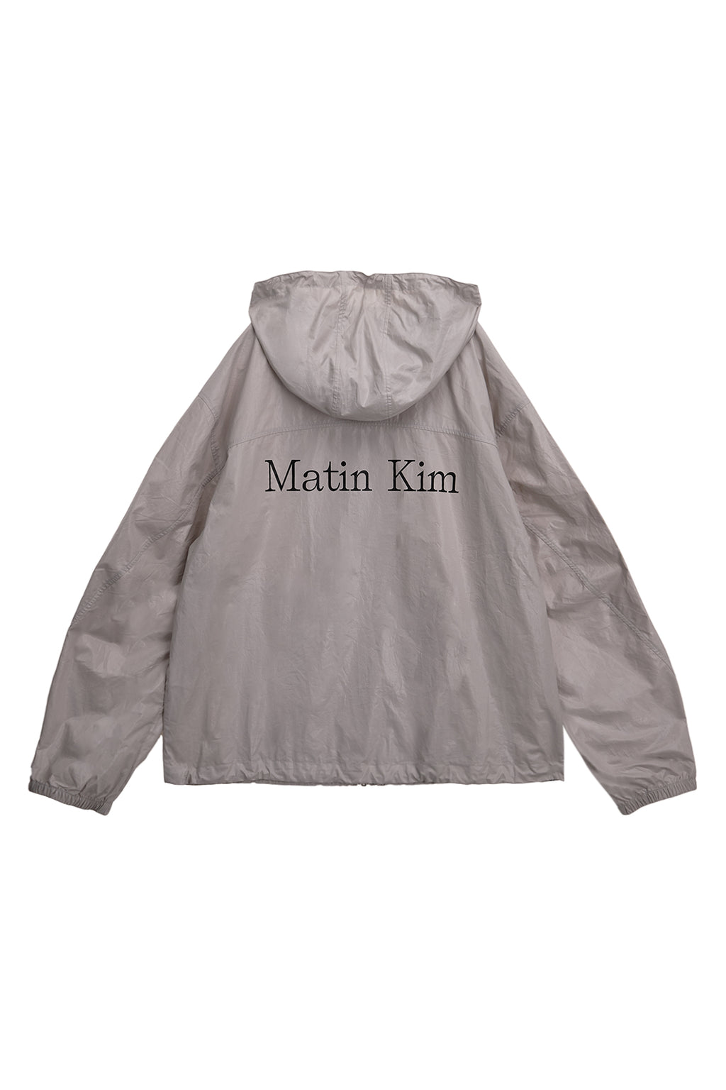 Matin Kim - Matin High Neck Hoody Coating Jumper (Light Grey) product image 1 | TRAB K-Fashion Australia