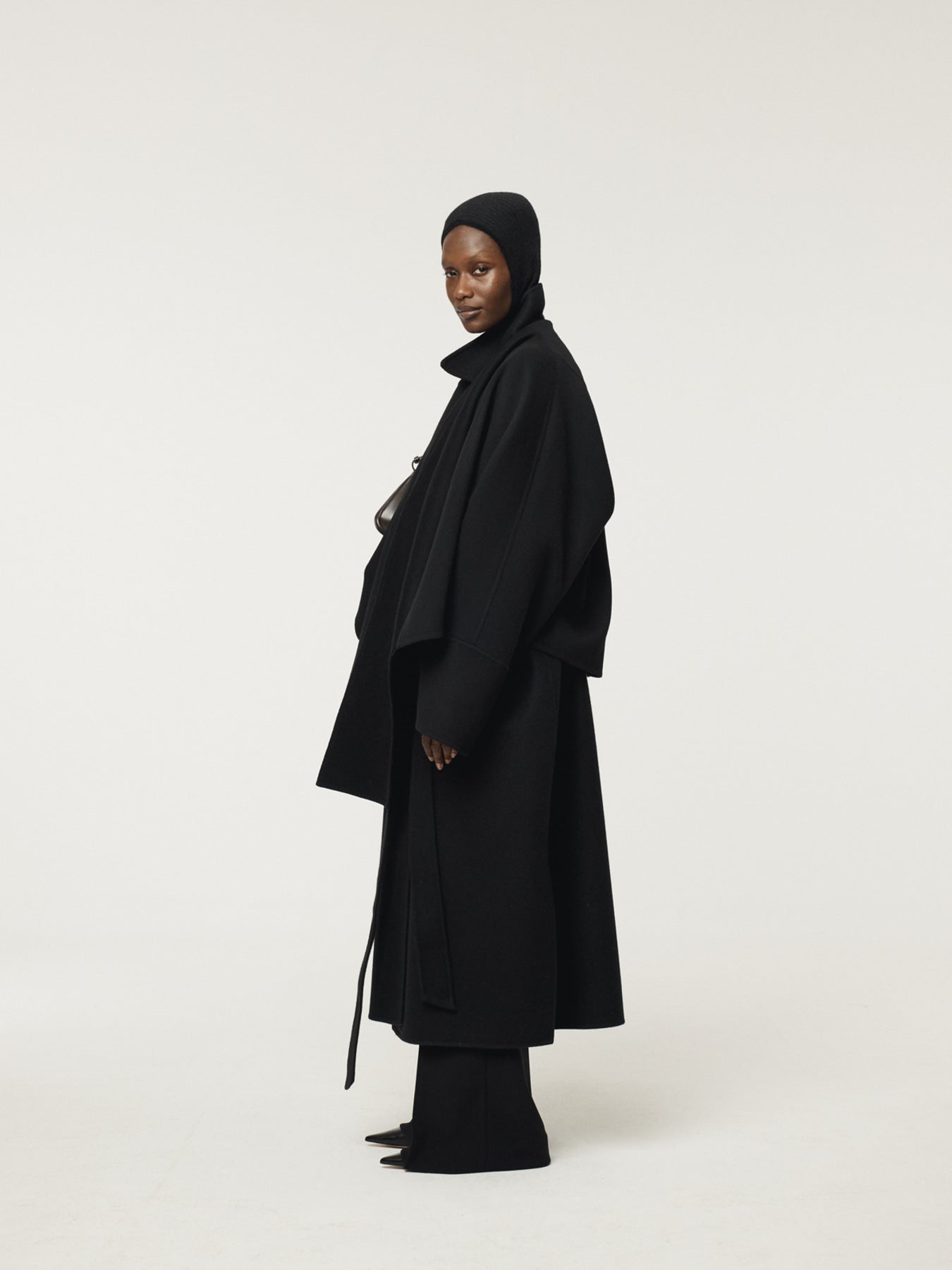 Recto - Classic Belted Handmade Coat (Black) product image 3 | TRAB K-Fashion Australia