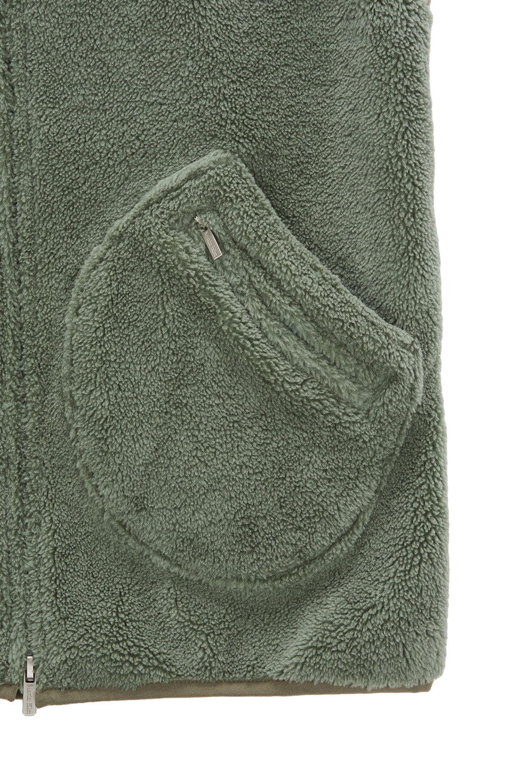 Matin Kim - Round Pocket Fleece Vest (Mint) product image 4 | TRAB K-Fashion Australia