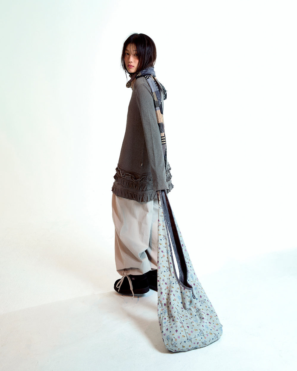 Coyseio - Shirring Tobi Pants (Ash Pink) product image 4 | TRAB K-Fashion Australia
