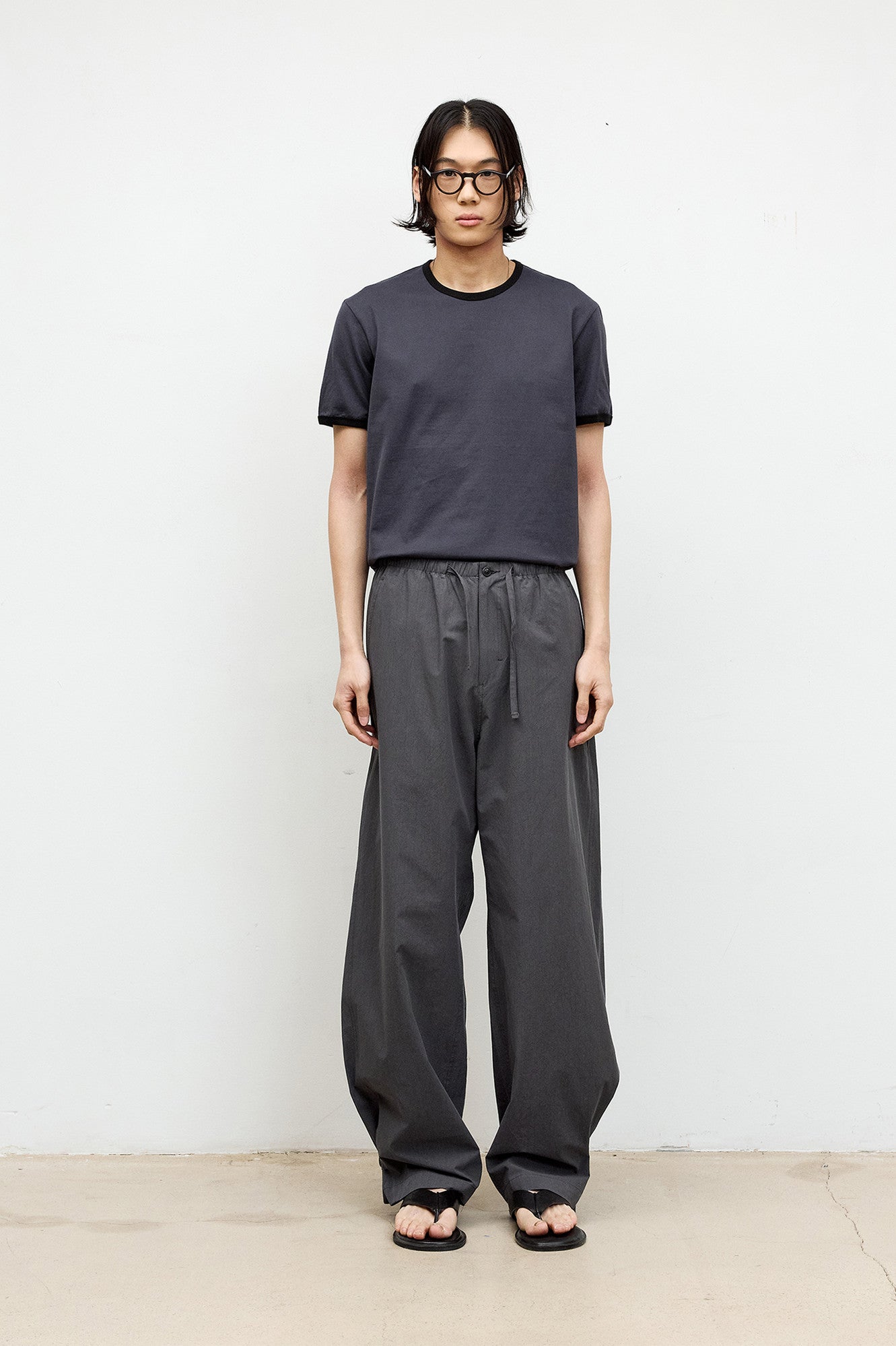 Coor - Twist Crease Easy Pants (Charcoal Gray) product image 2 | TRAB K-Fashion Australia