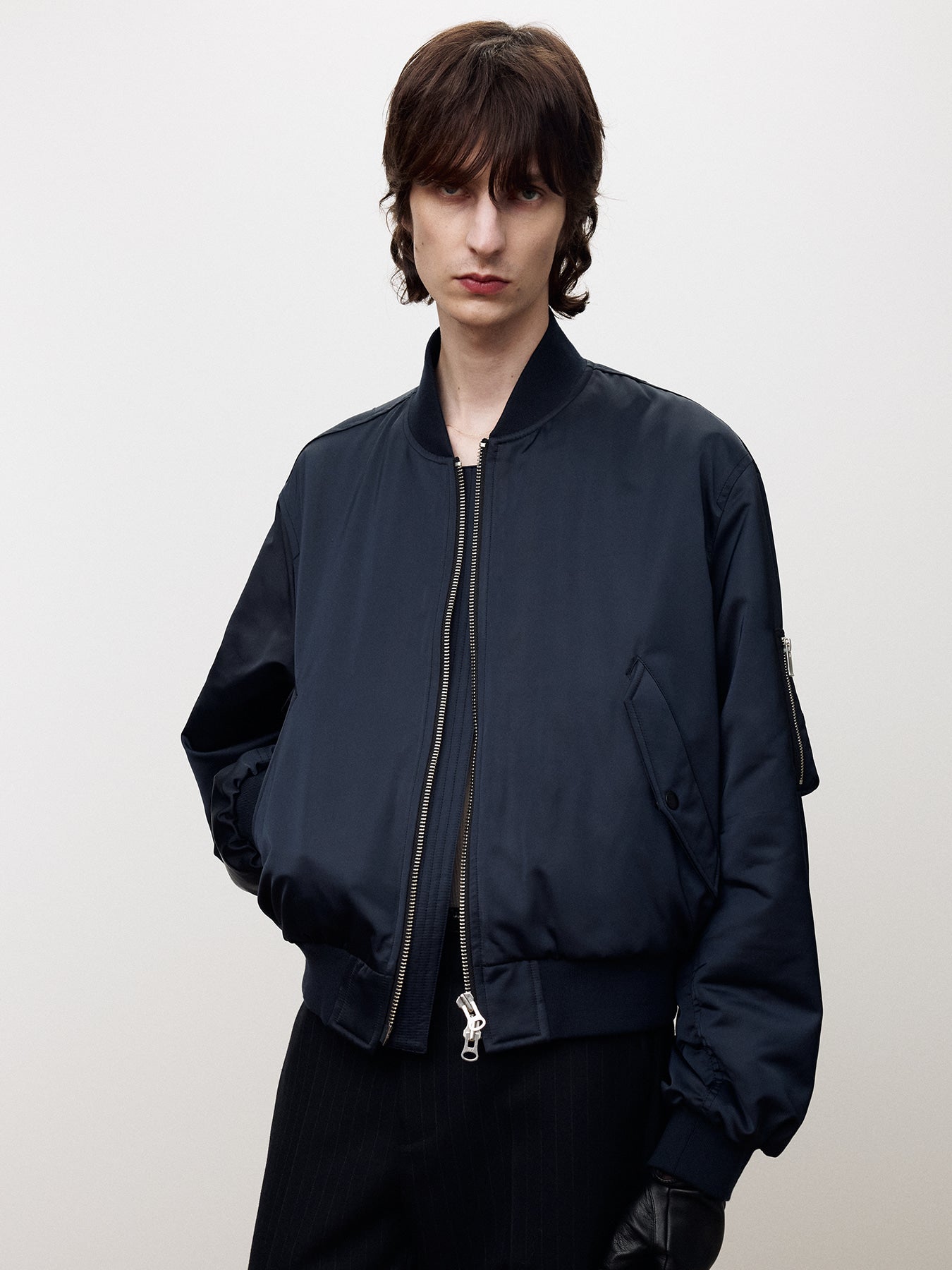 Tonywack - Recycled-Polyester Bomber Jacket (Navy) product image 5 | TRAB K-Fashion Australia