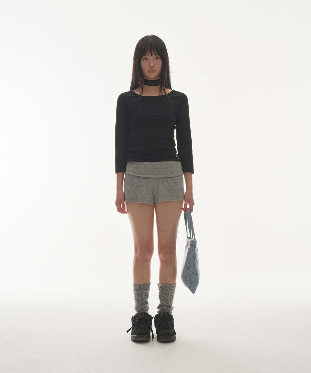 Coyseio - Cozy Shorts (Grey) product image 7 | TRAB K-Fashion Australia