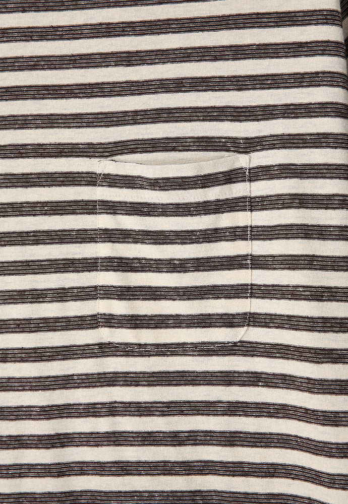Art if acts - Linen Stripe Pocket Tee (Oatmeal) product image 10 | TRAB K-Fashion Australia