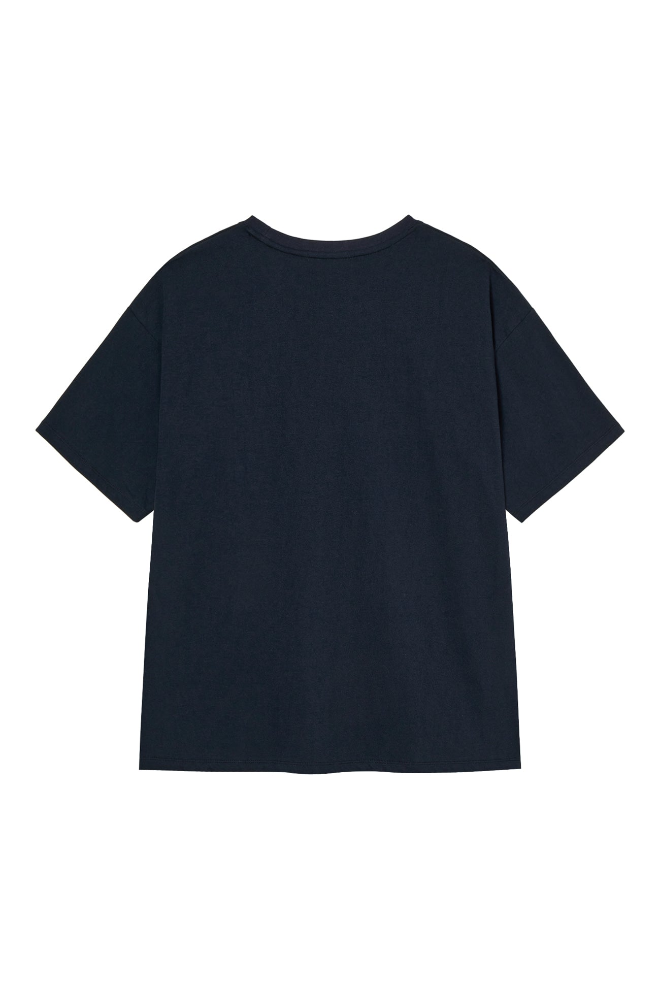 Deinet - D Lettering Graphic Oversized T-Shirt (Navy) product image 2 | TRAB K-Fashion Australia