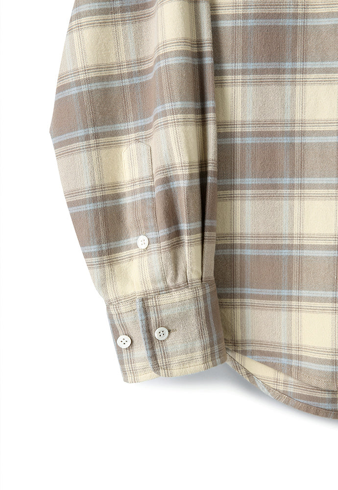 Art if acts - French Flannel Check Shirt (Vanilla Sky) product image 12 | TRAB K-Fashion Australia