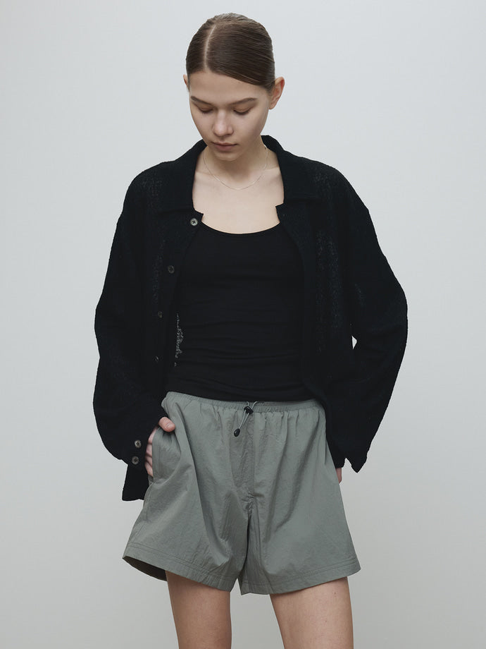 Tonywack - Drawstring Tech Shorts (Olive Grey) product image 1 | TRAB K-Fashion Australia