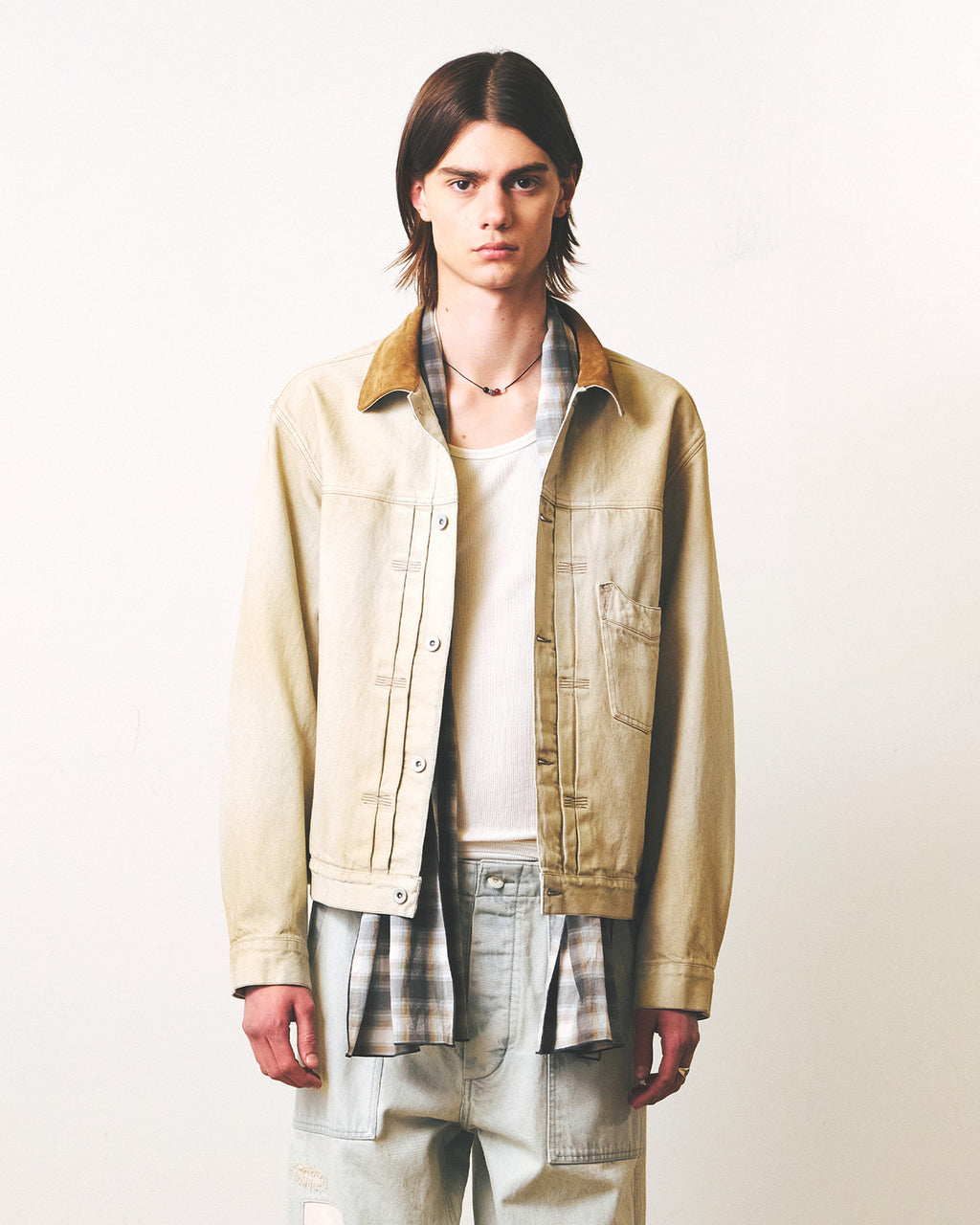Eastlogue - Country Trucker Jacket (Ecru) product image 2 | TRAB K-Fashion Australia