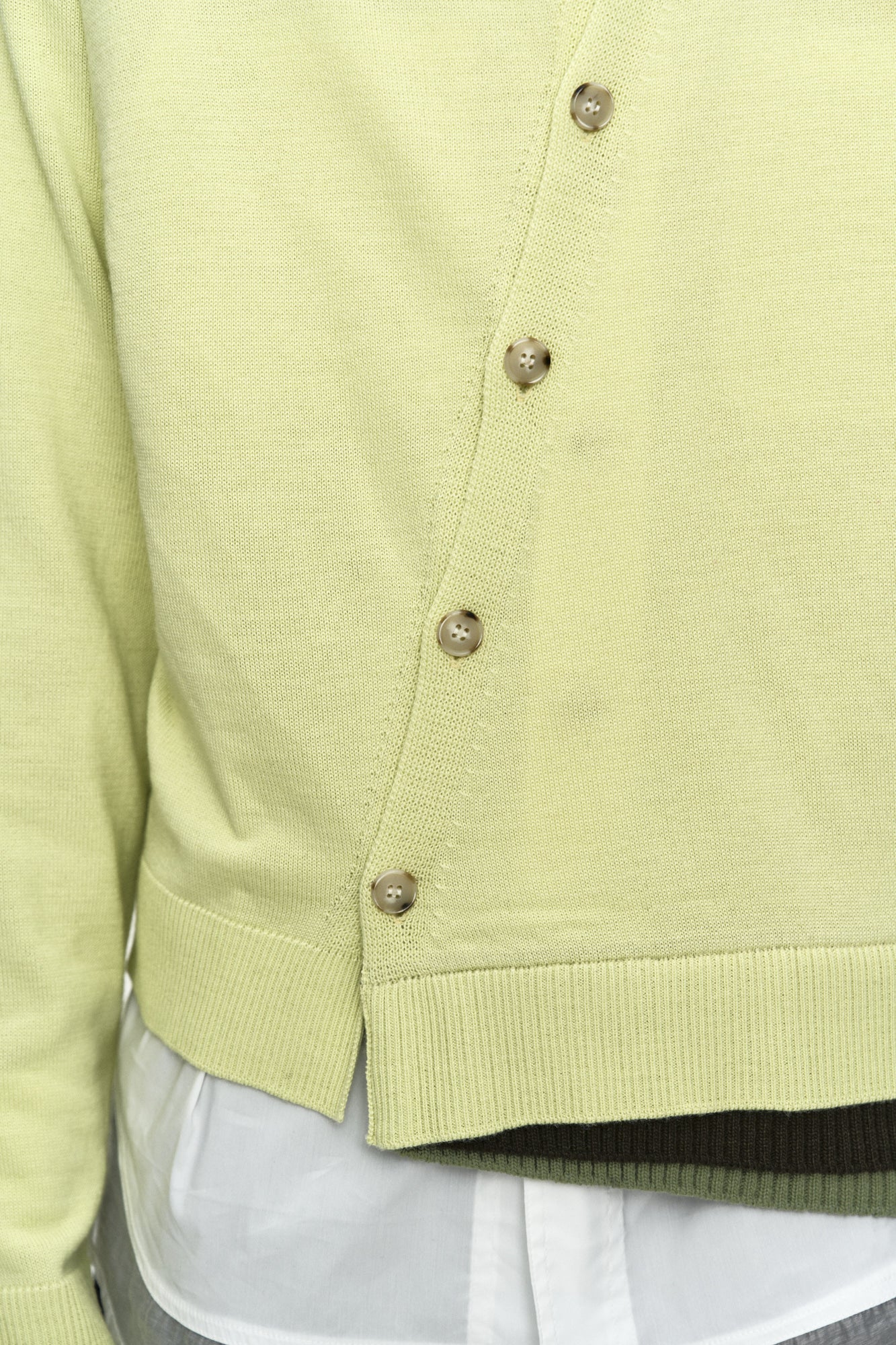 Andersson Bell - Layered Collar Cardigan (Lemon) product image 6 | TRAB K-Fashion Australia