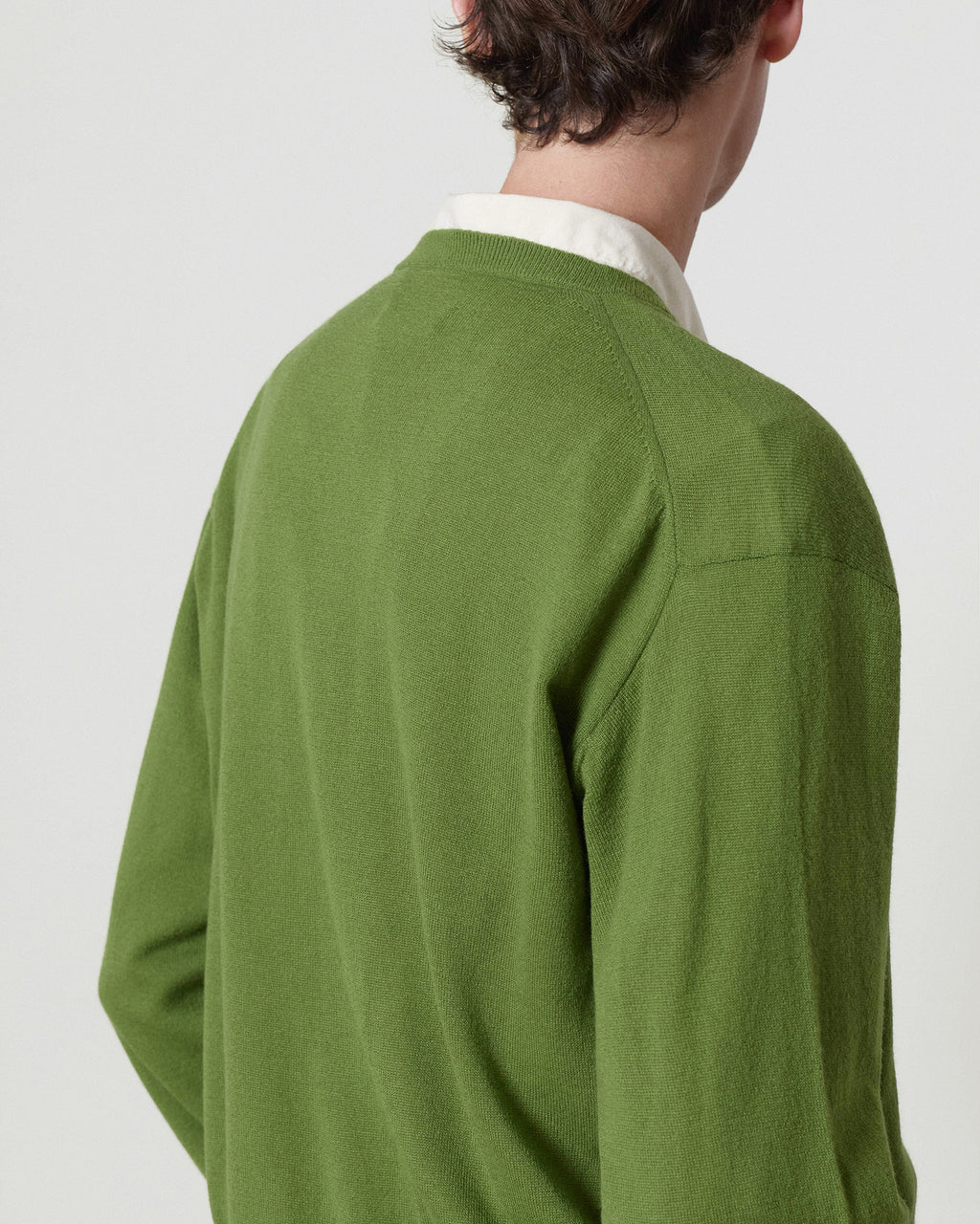 Brownyard - [Pre-Order – Ships October 14] Super Light Cashmere Round Cardigan (Green) product image 5 | TRAB K-Fashion Australia