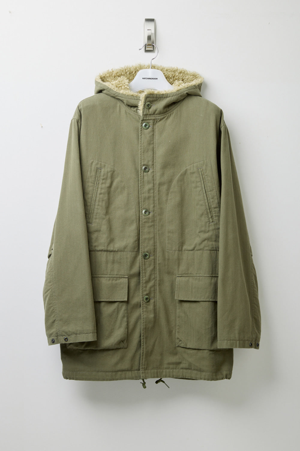 Hatchingroom - Hooded Mil Parka (Khaki) product image 2 | TRAB K-Fashion Australia