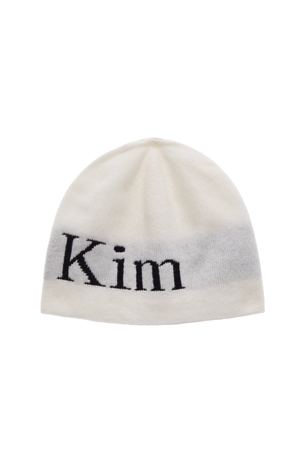 Matin Kim - Logo Jacquard Short Beanie (White) product image 2 | TRAB K-Fashion Australia