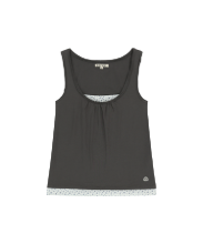Coyseio - Dudu Layered Sleeveless (Charcoal) product image 1 | TRAB K-Fashion Australia